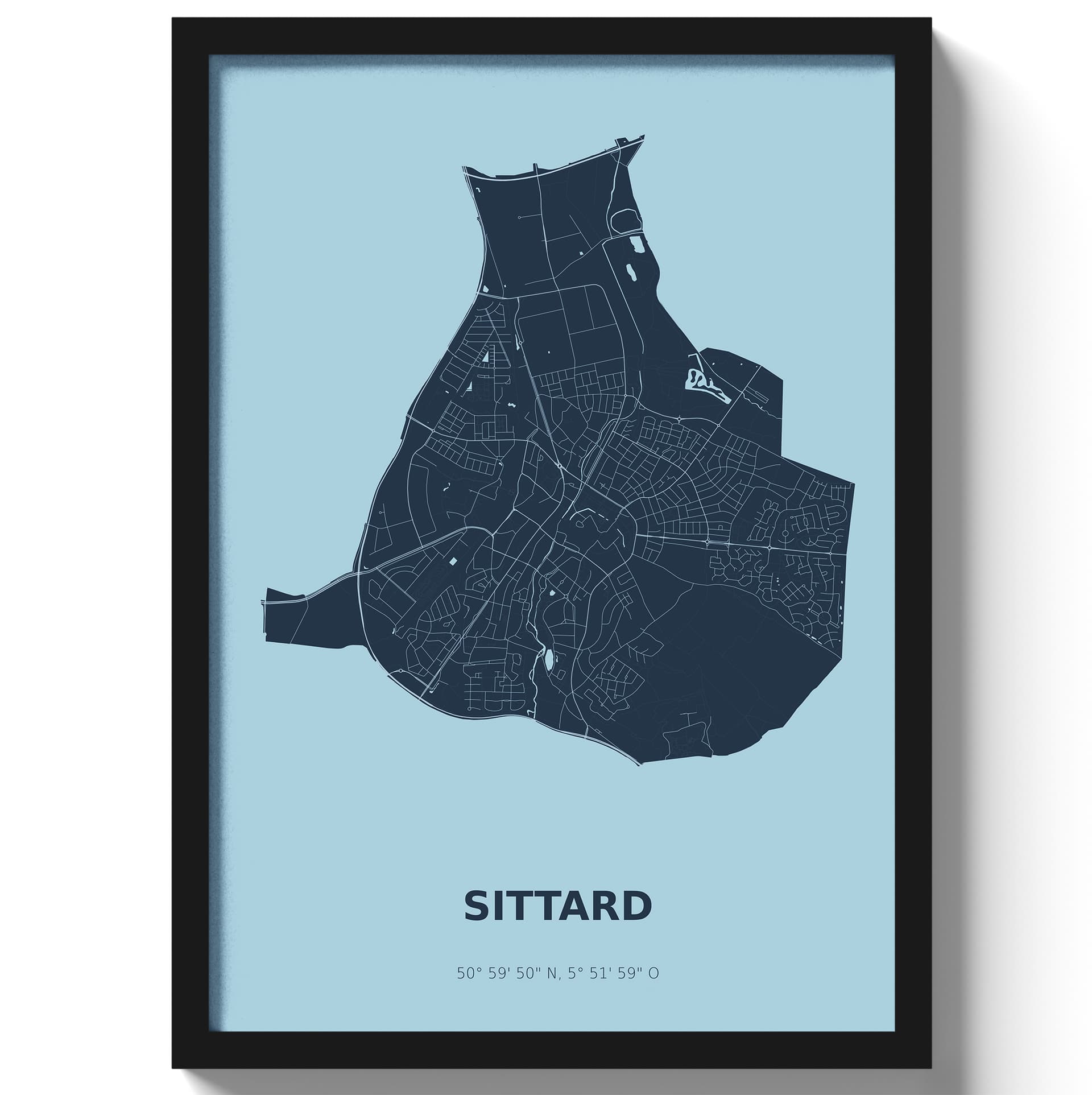 Poster Sittard - Blauw