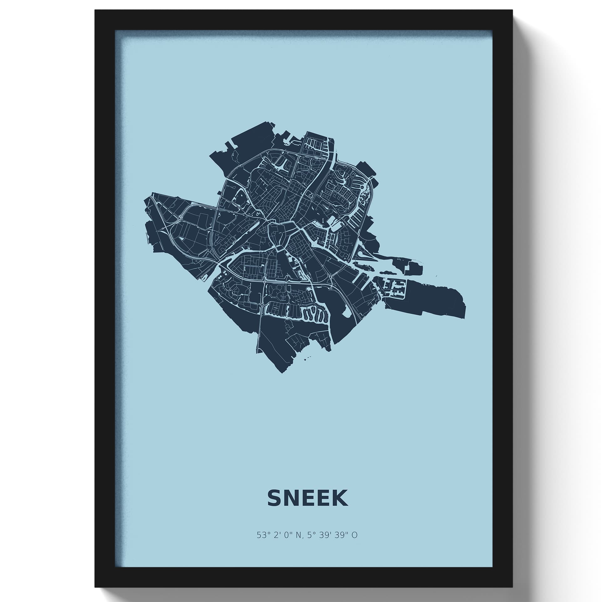 Poster Sneek - Blauw