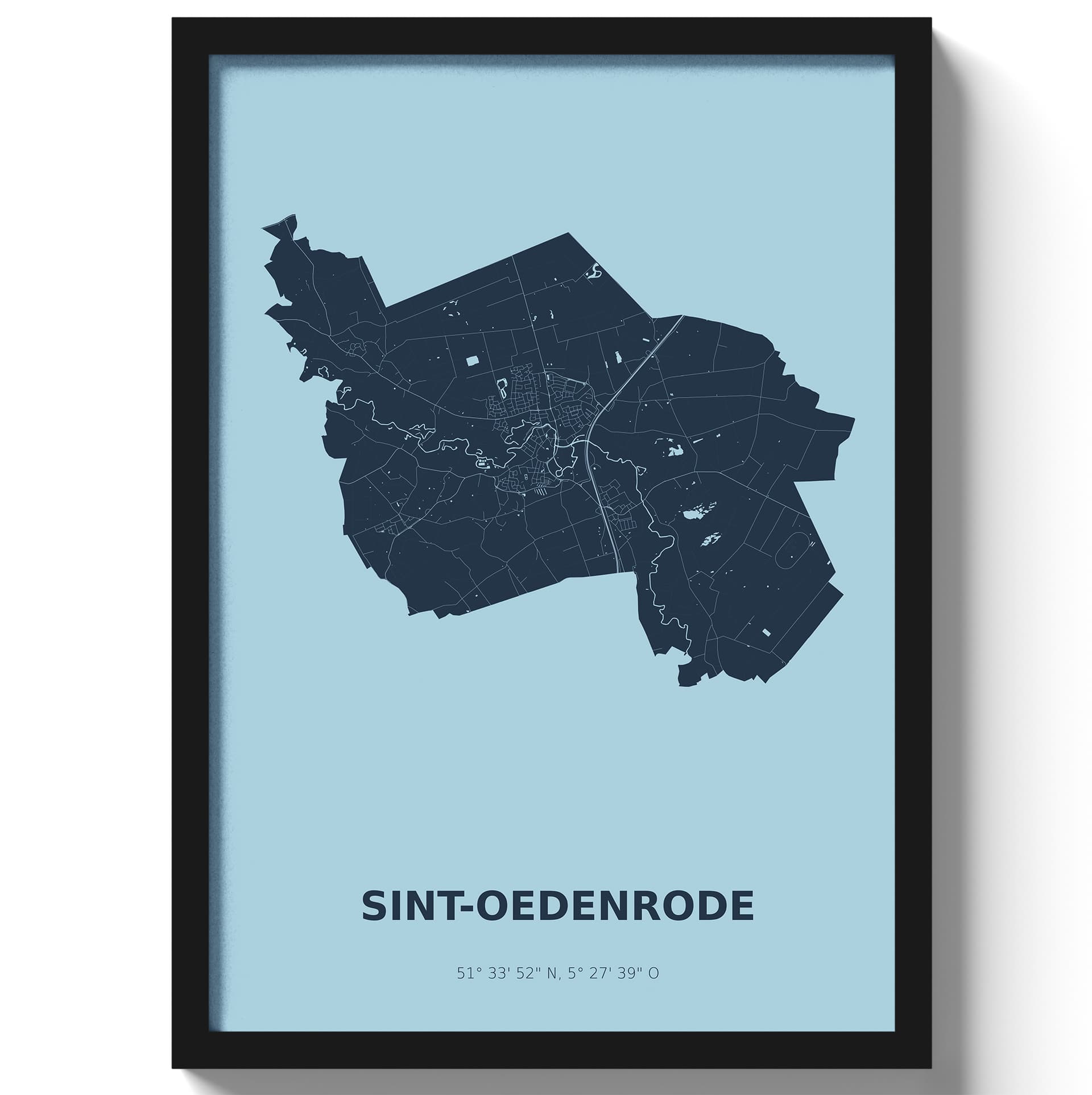 Poster Sint-Oedenrode - Blauw