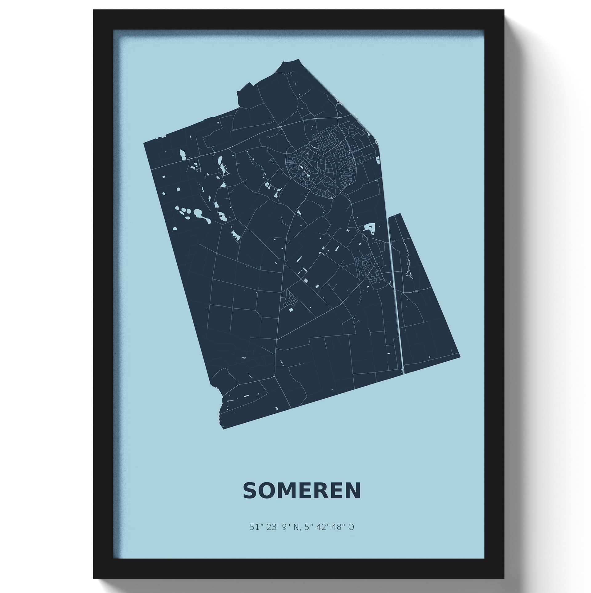 Poster Someren - Blauw