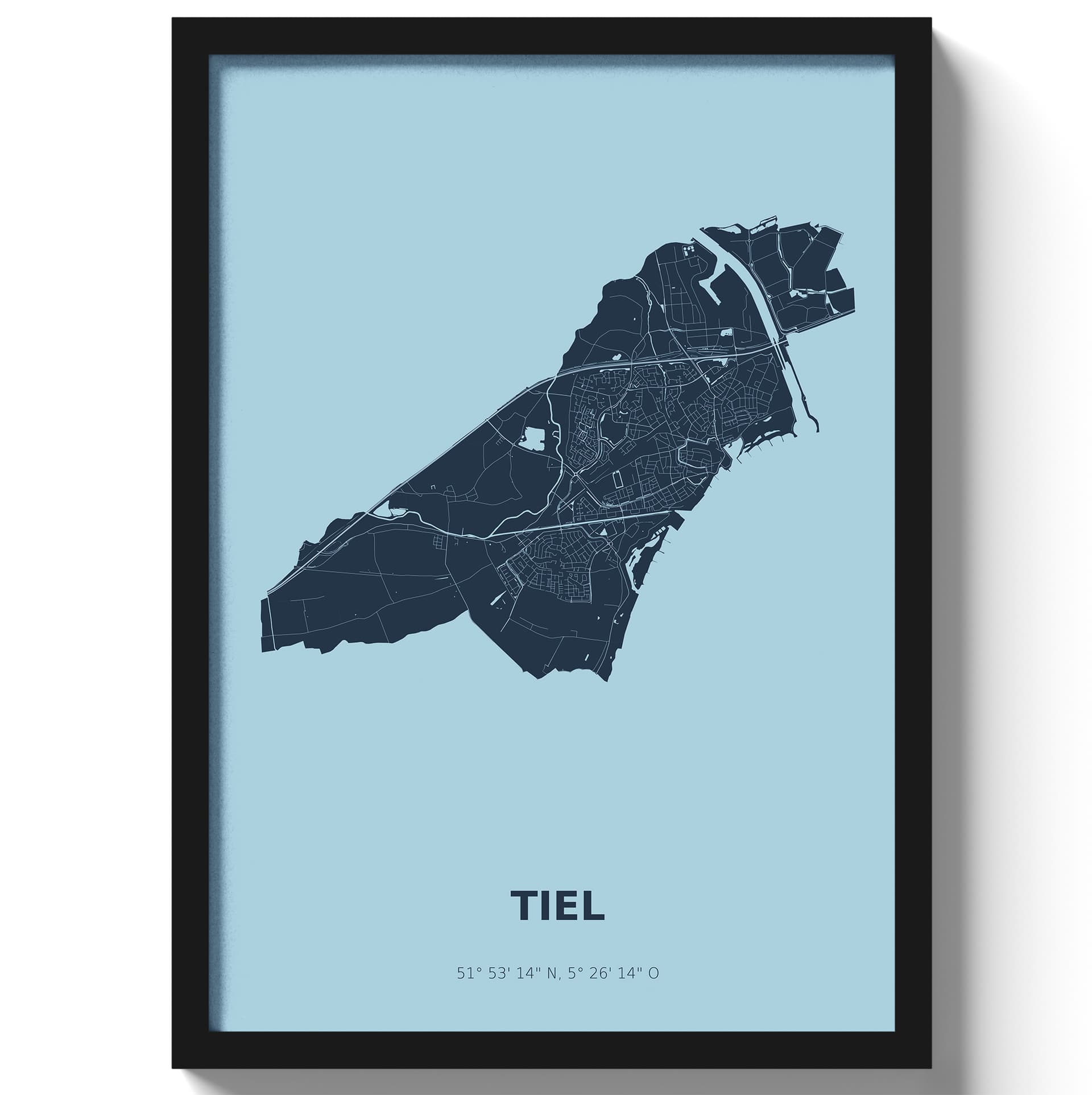 Poster Tiel - Blauw