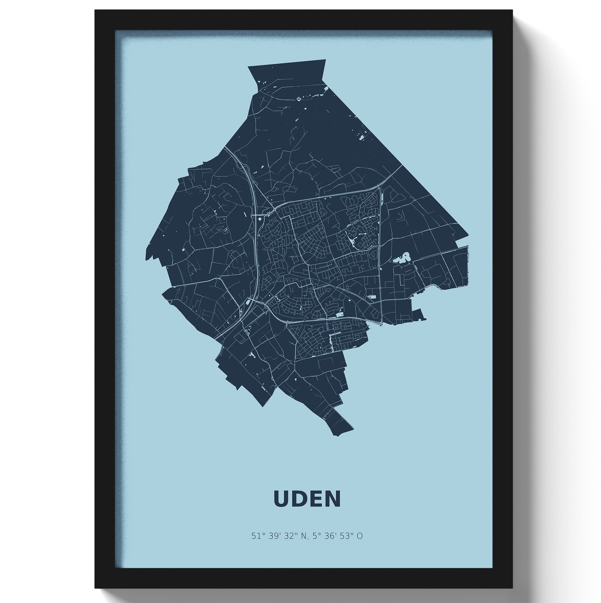 Poster Uden - Blauw