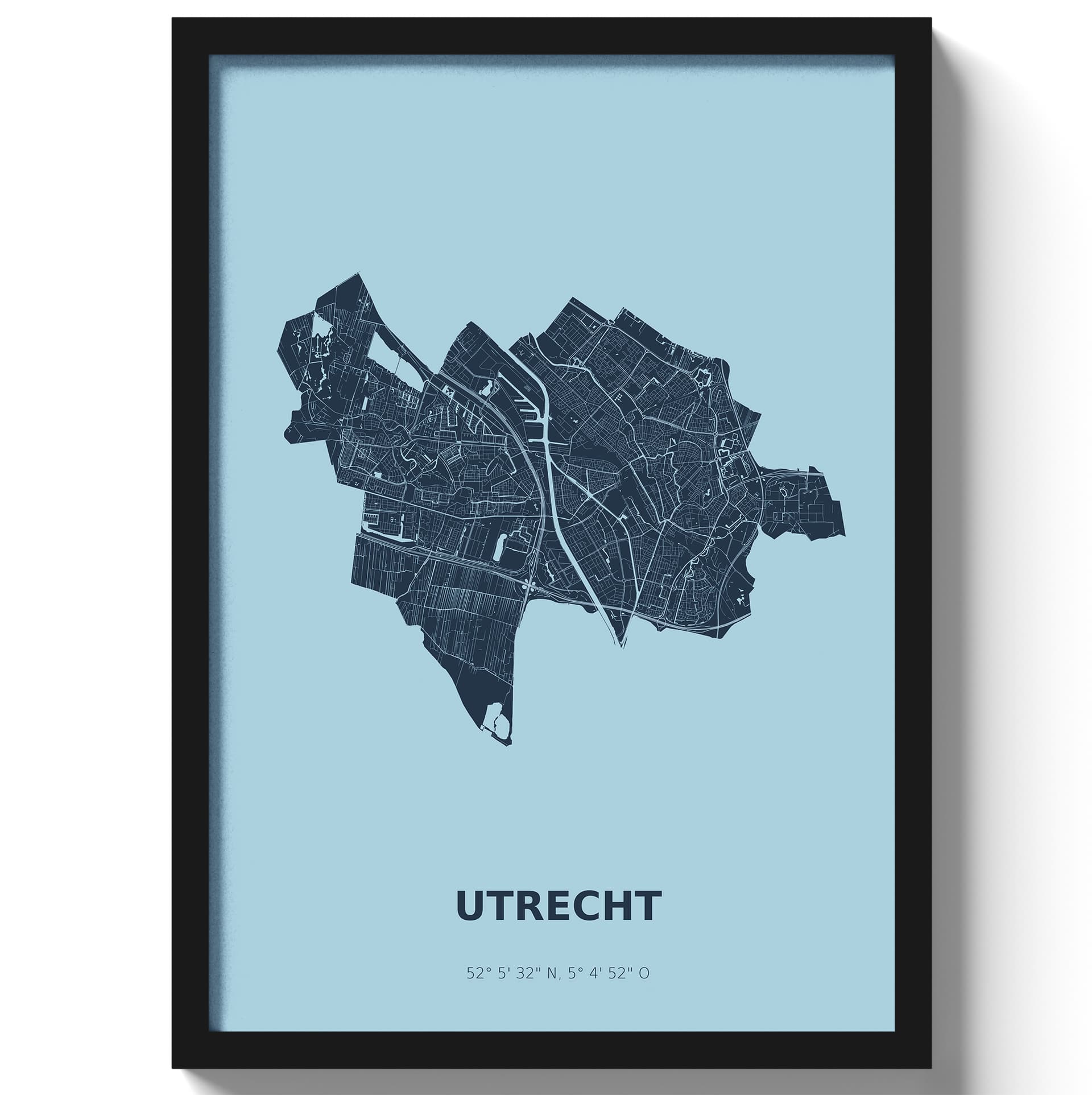 Poster Utrecht - Blauw
