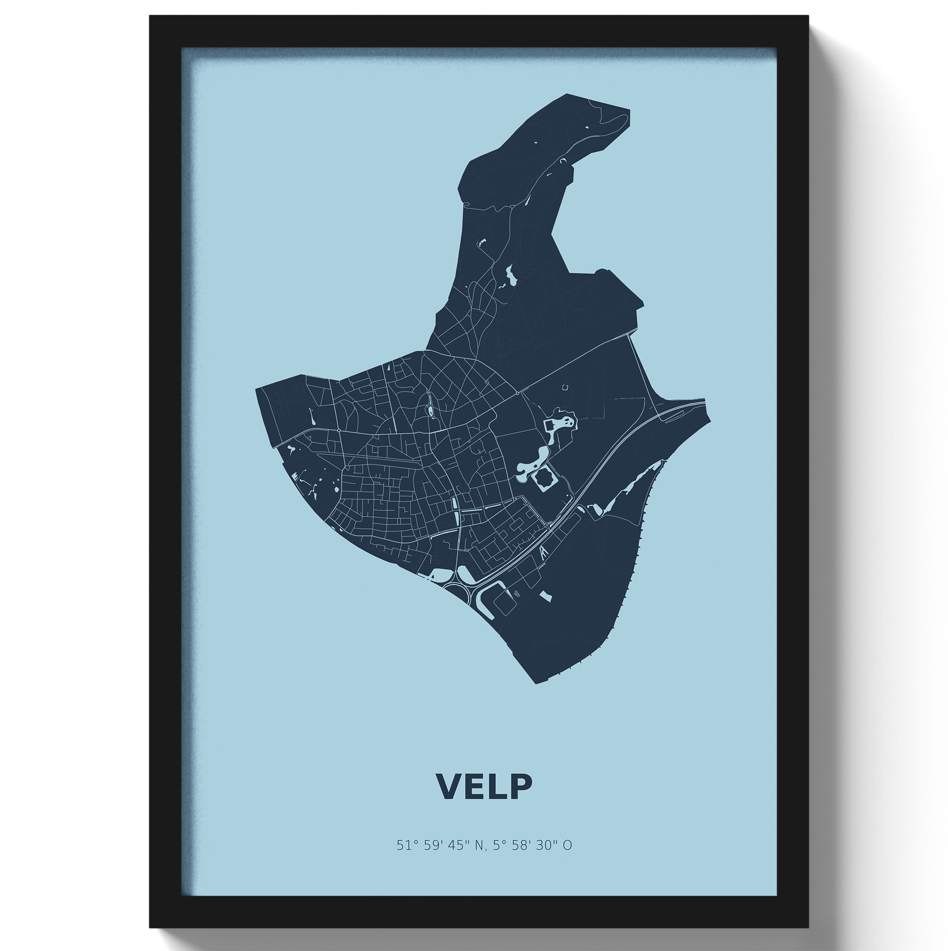 Poster Velp - Blauw