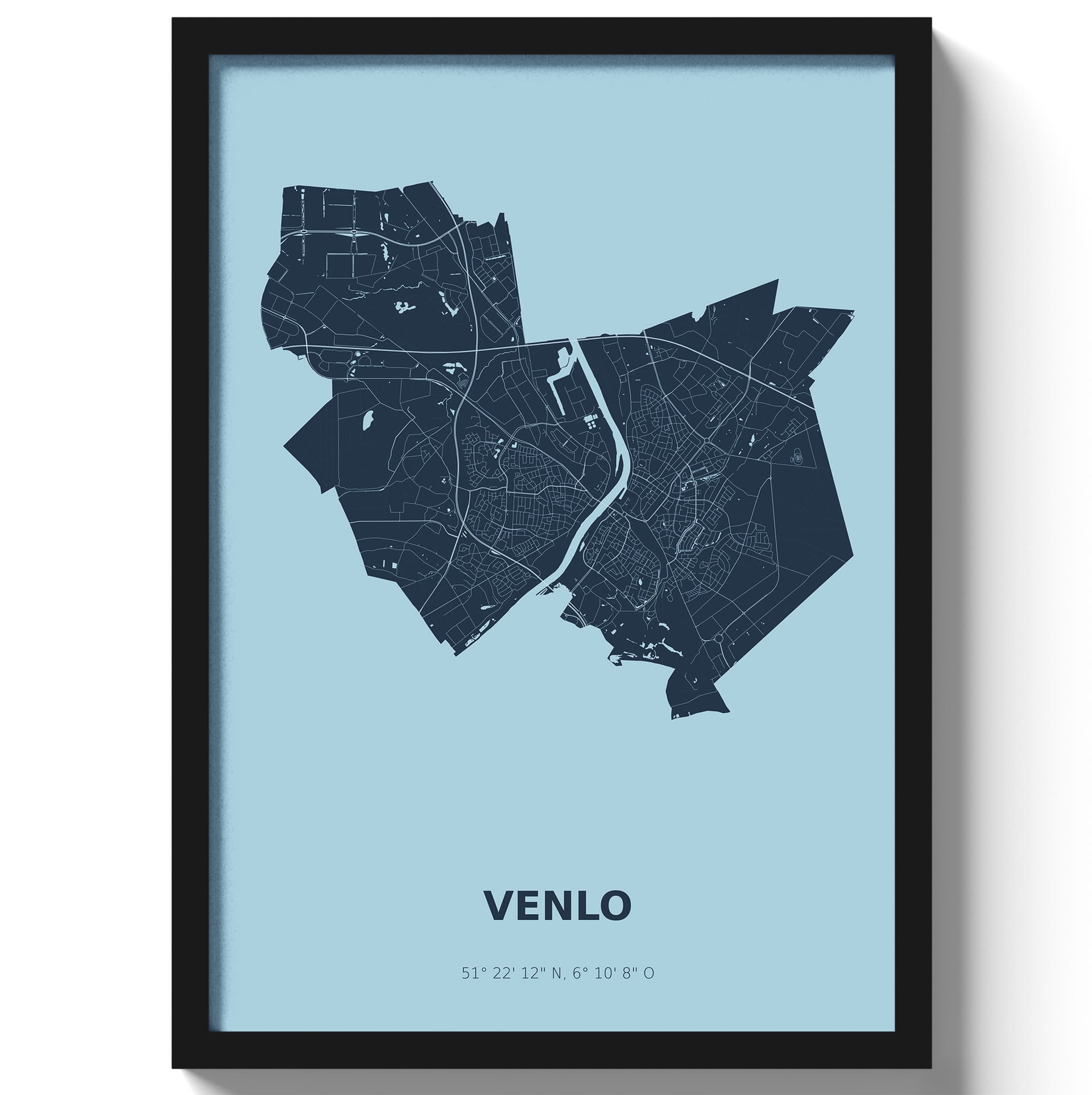 Poster Venlo - Blauw