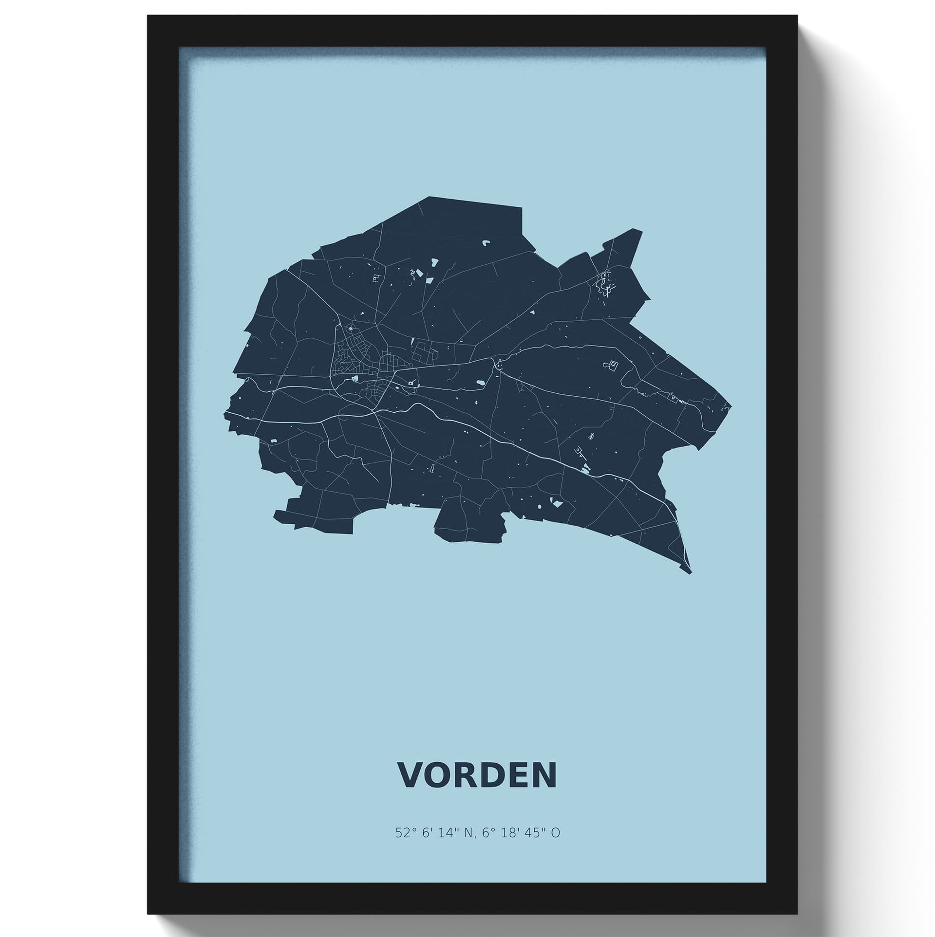 Poster Vorden - Blauw
