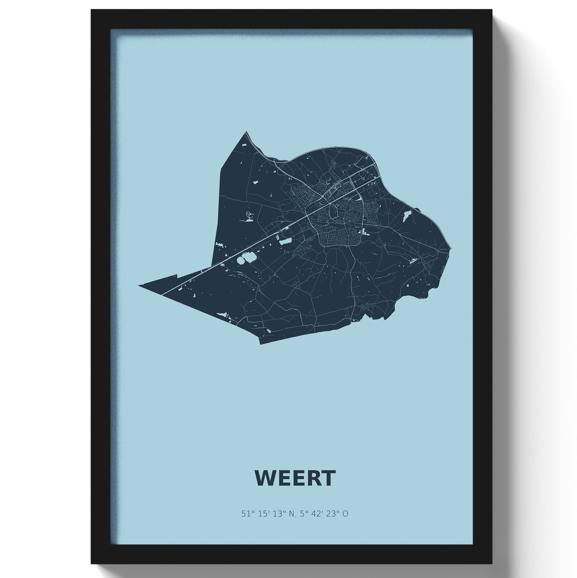 Poster Weert - Blauw
