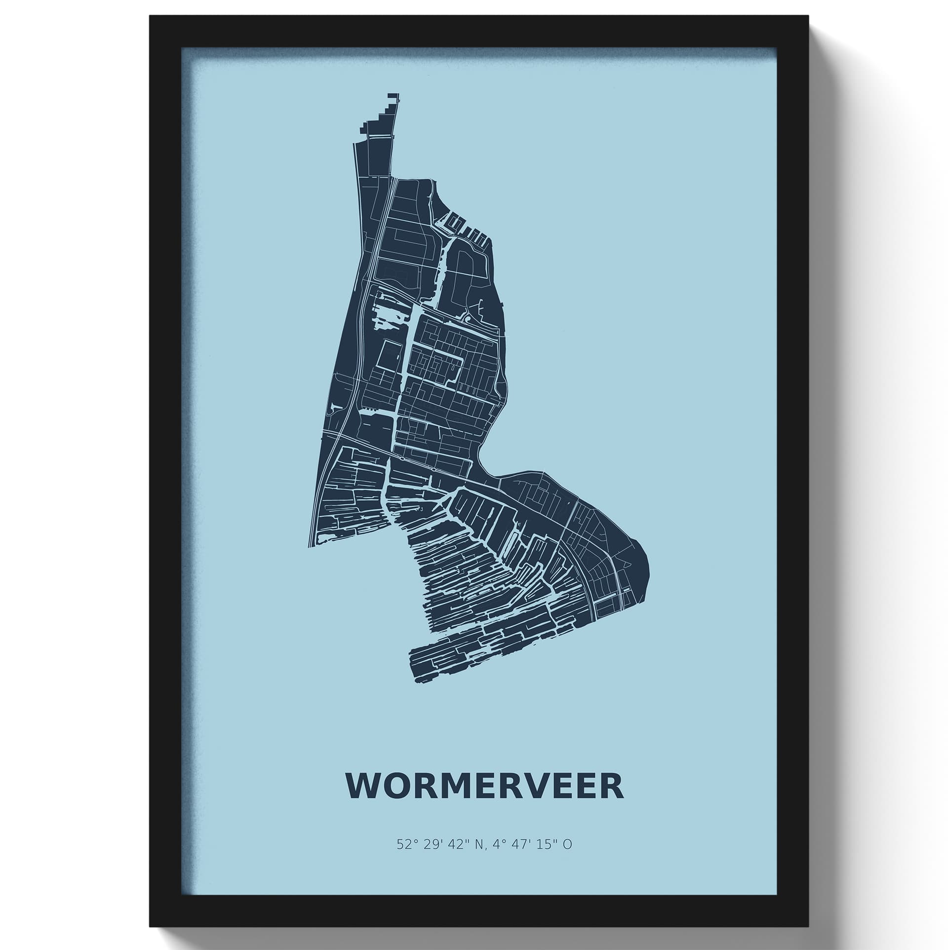 Poster Wormerveer - Blauw
