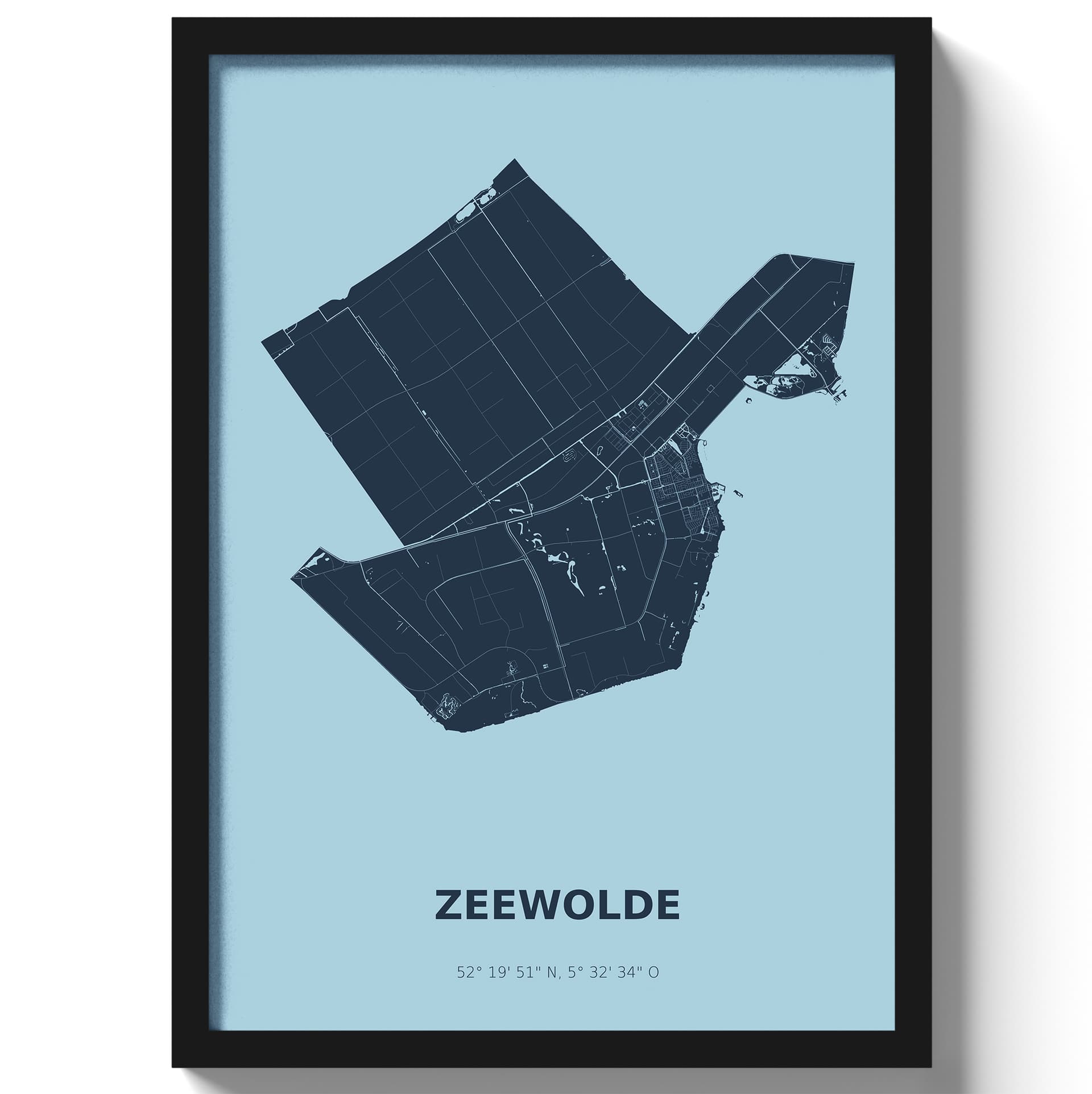 Poster Zeewolde - Blauw