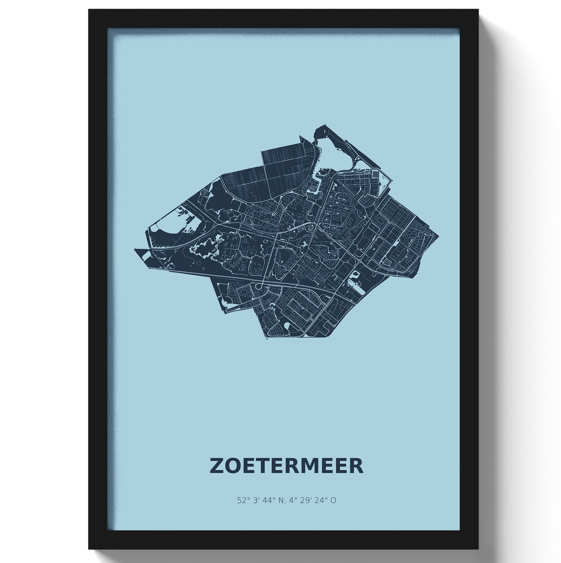 Poster Zoetermeer - Blauw