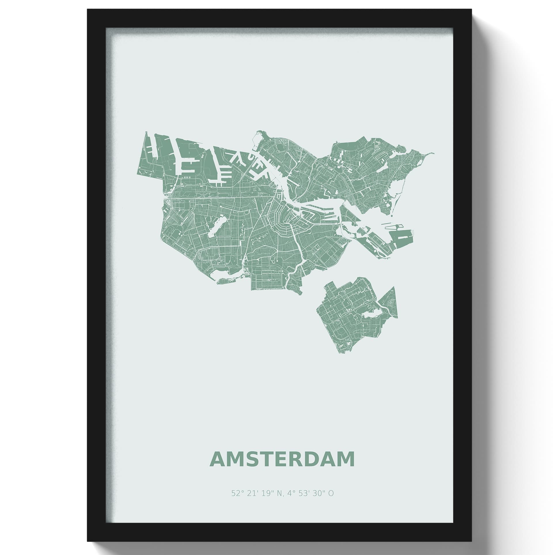 Poster Amsterdam - Groen