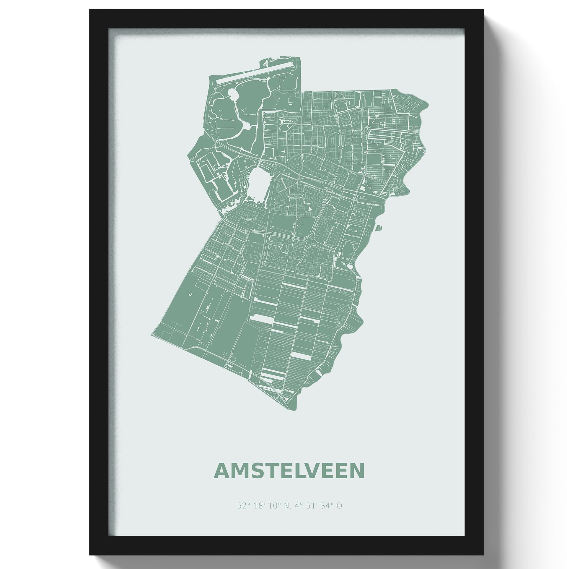 Poster Amstelveen - Groen