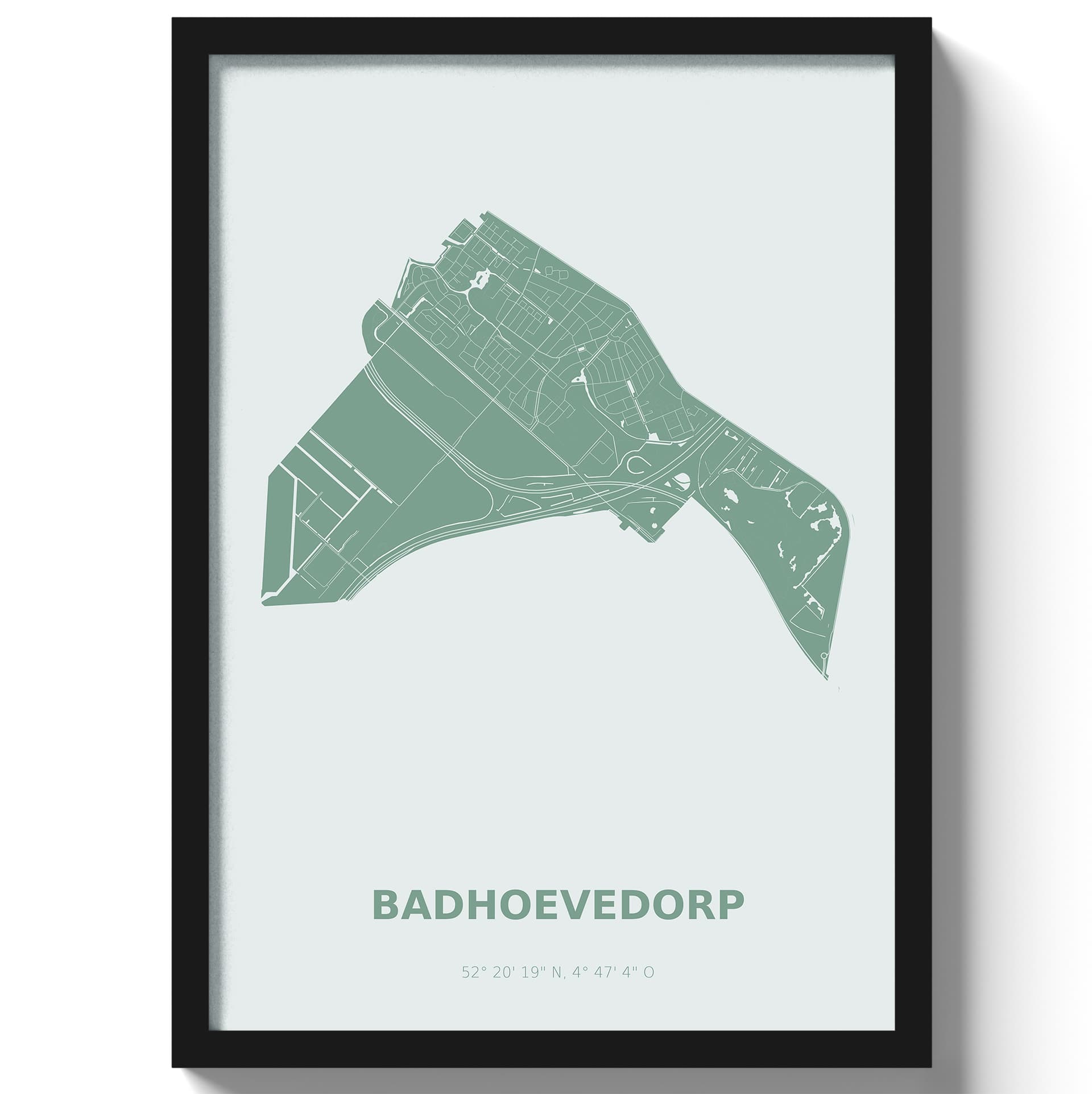 Poster Badhoevedorp - Groen
