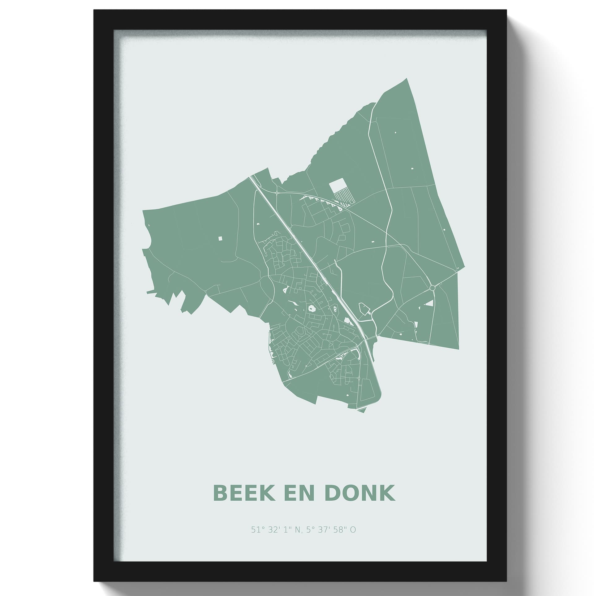 Poster Beek en Donk - Groen