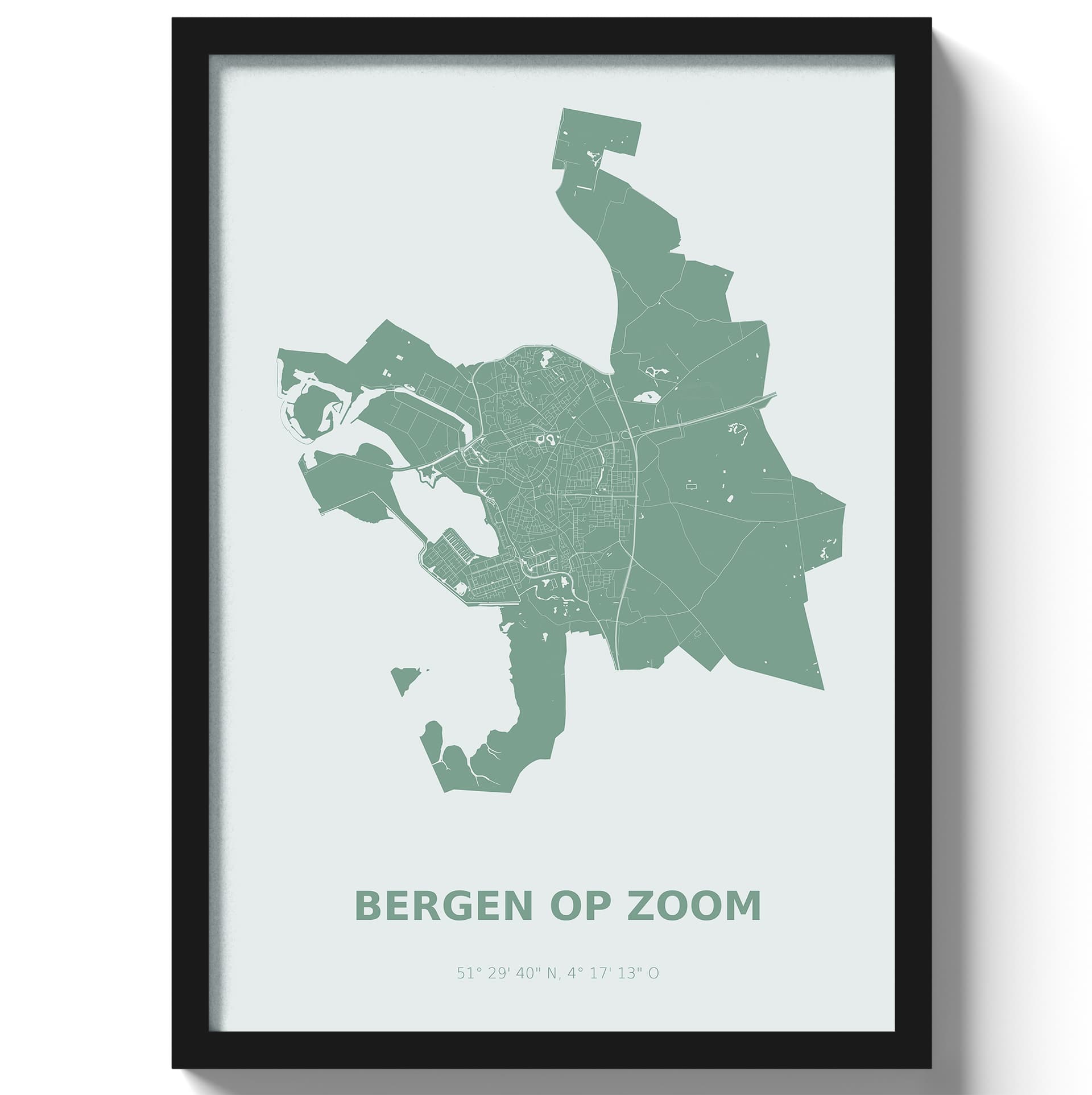 Poster Bergen op Zoom - Groen