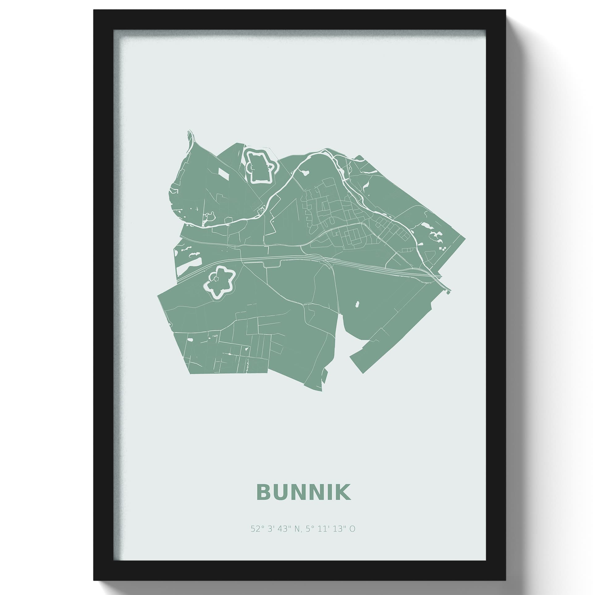 Poster Bunnik - Groen