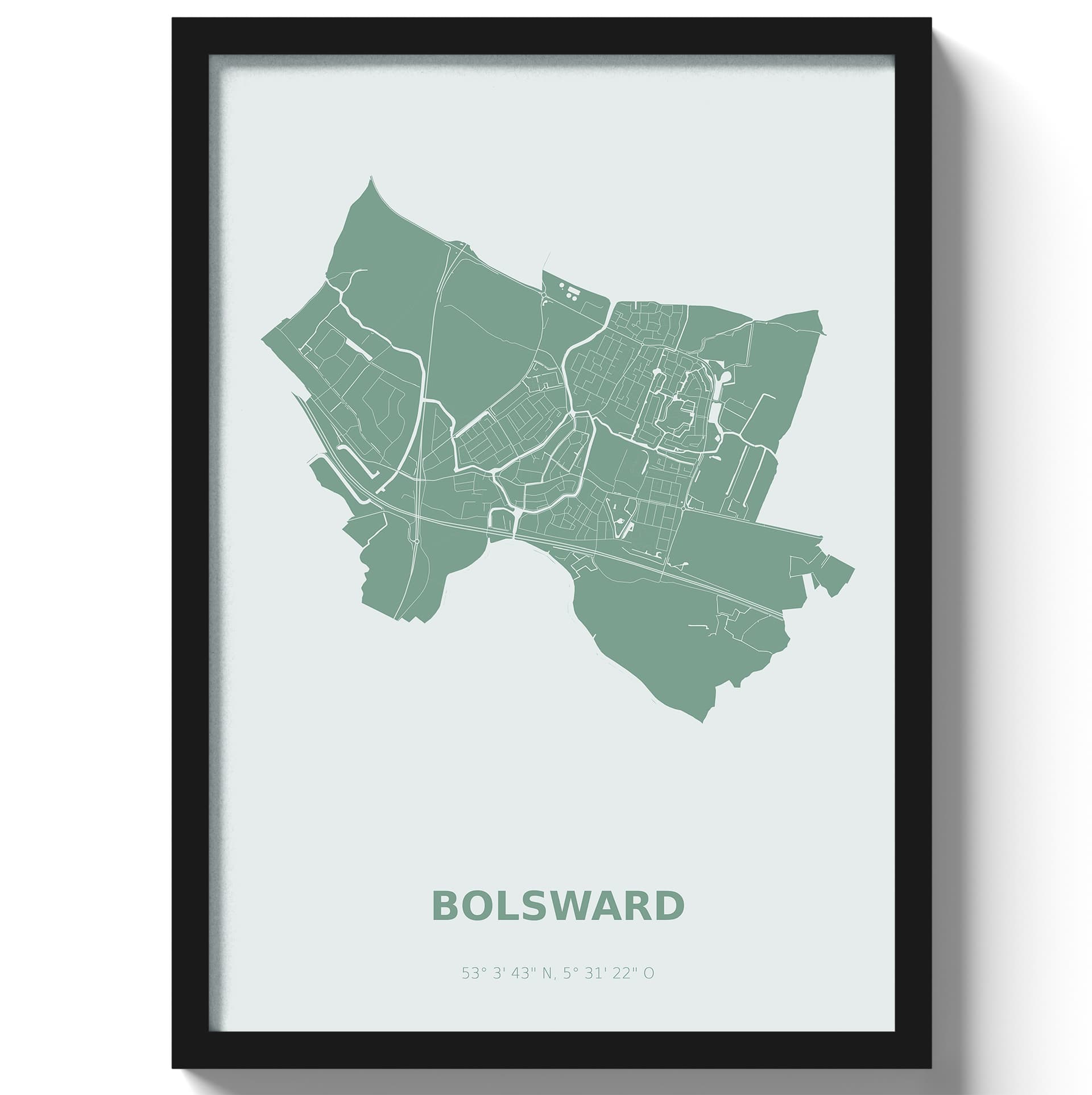 Poster Bolsward - Groen