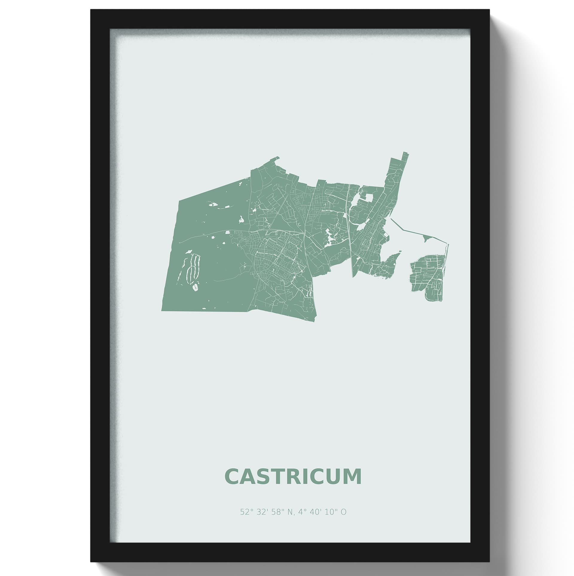 Poster Castricum - Groen