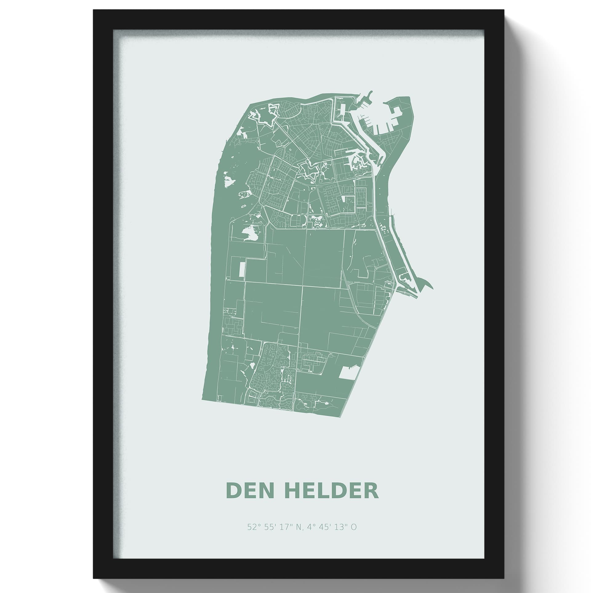 Poster Den Helder - Groen