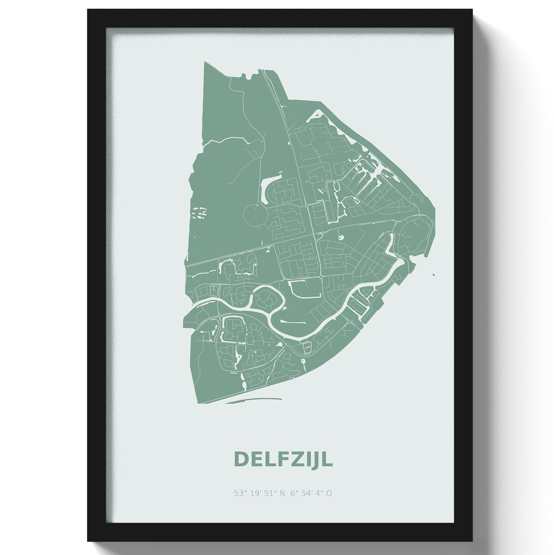 Poster Delfzijl - Groen
