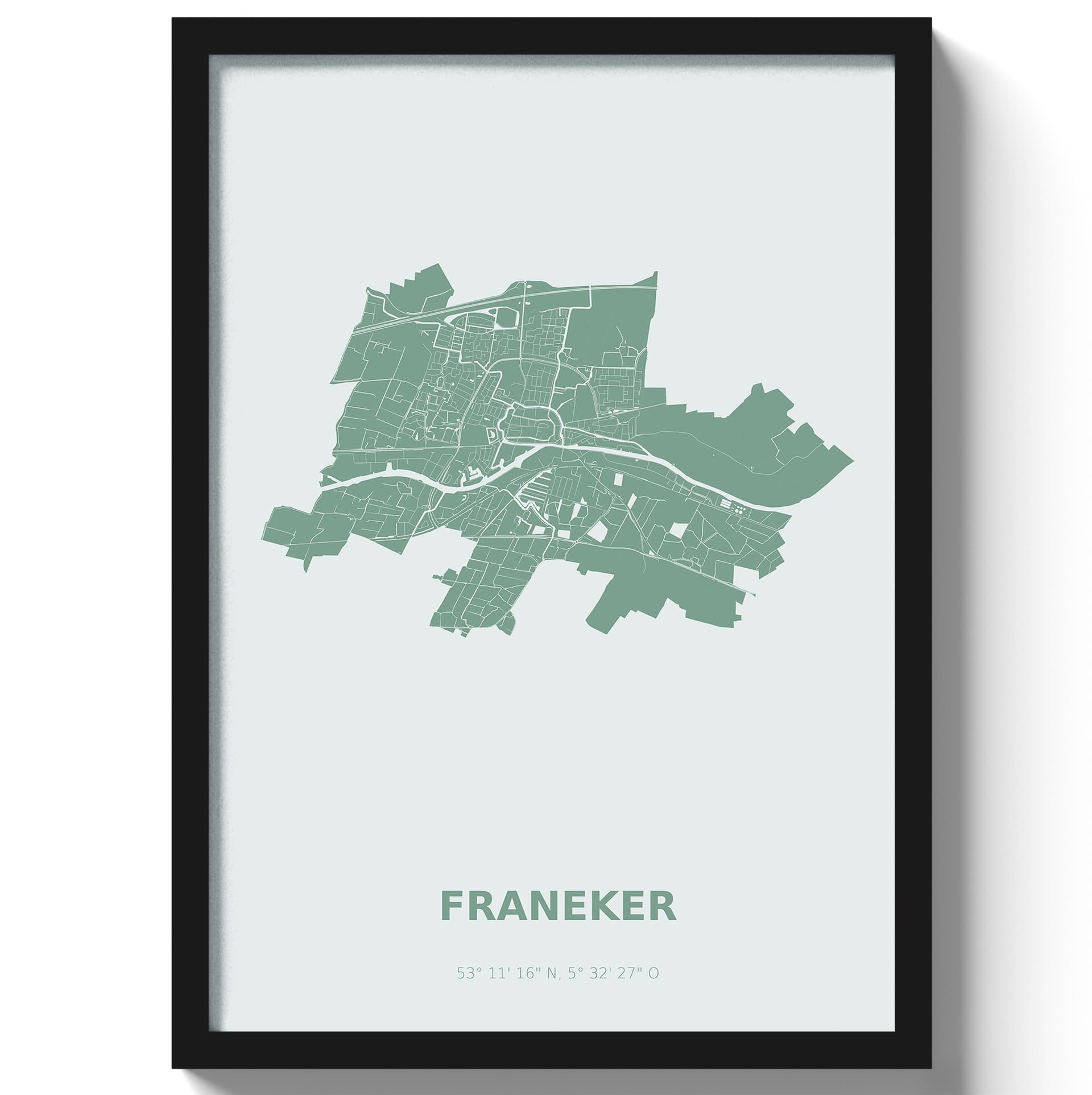 Poster Franeker - Groen
