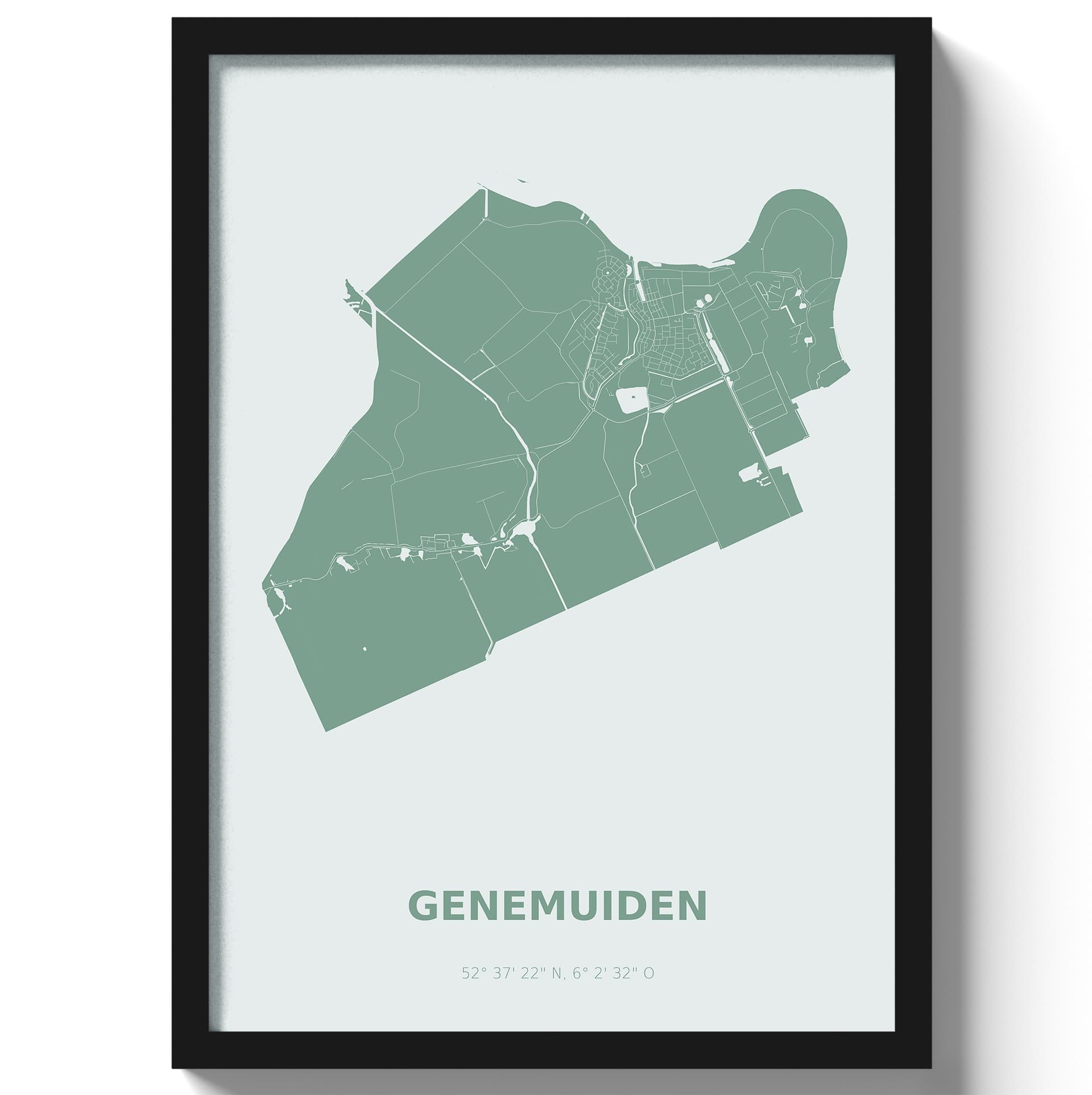 Poster Genemuiden - Groen