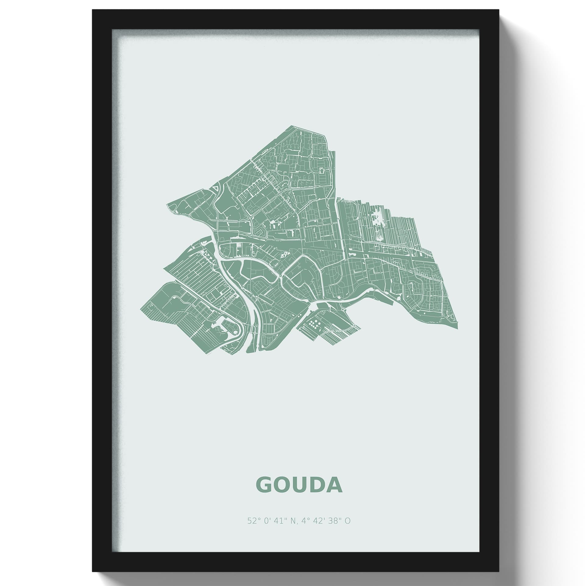 Poster Gouda - Groen
