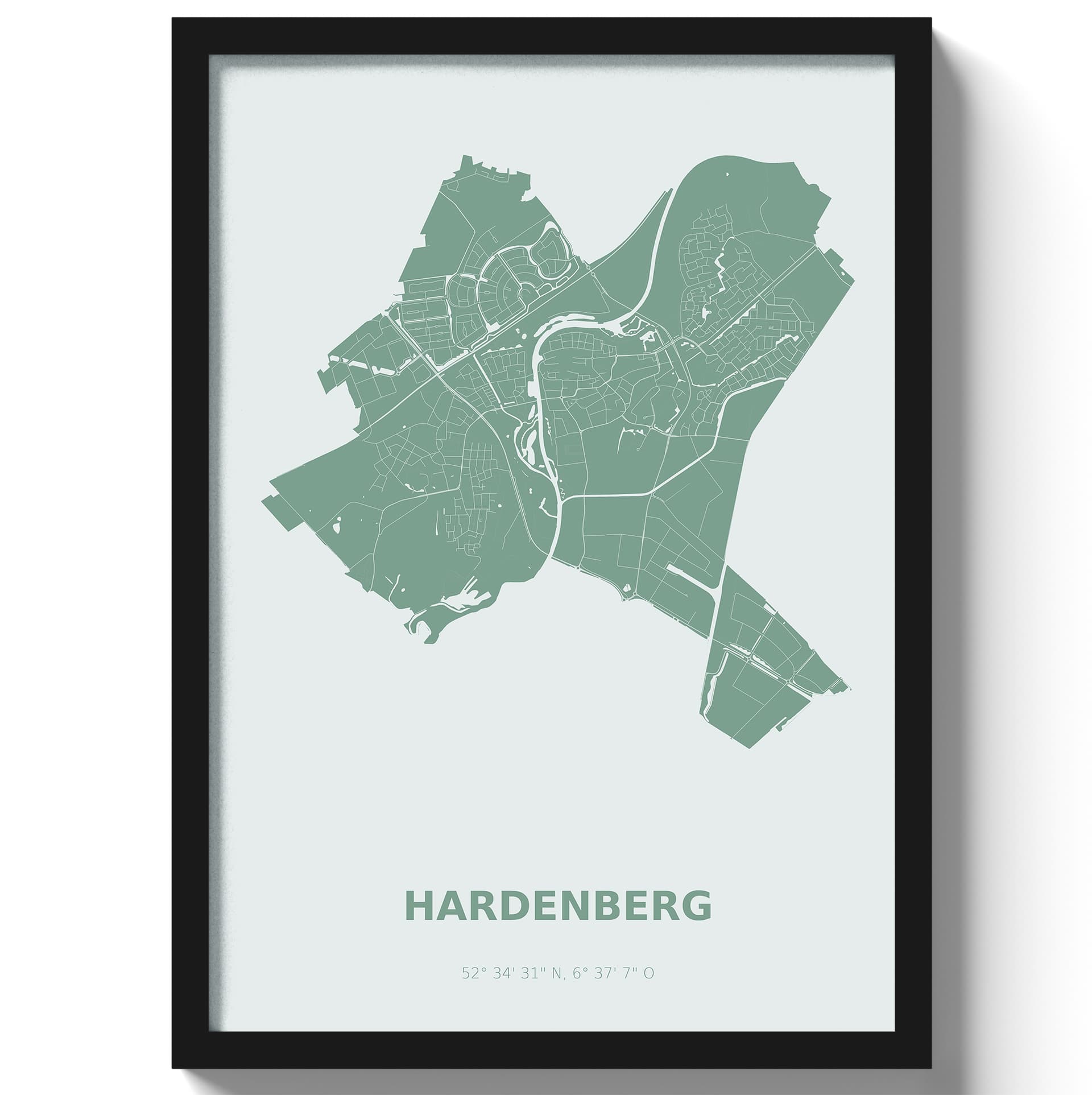 Poster Hardenberg - Groen