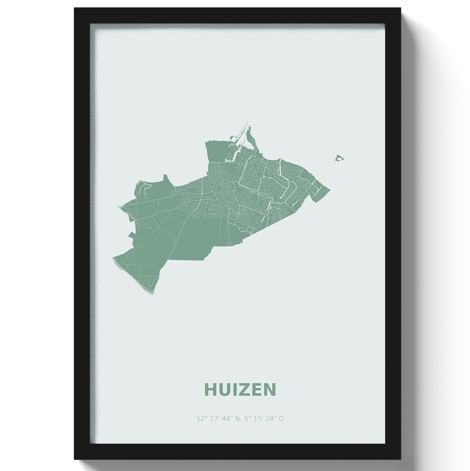 Poster Huizen - Groen