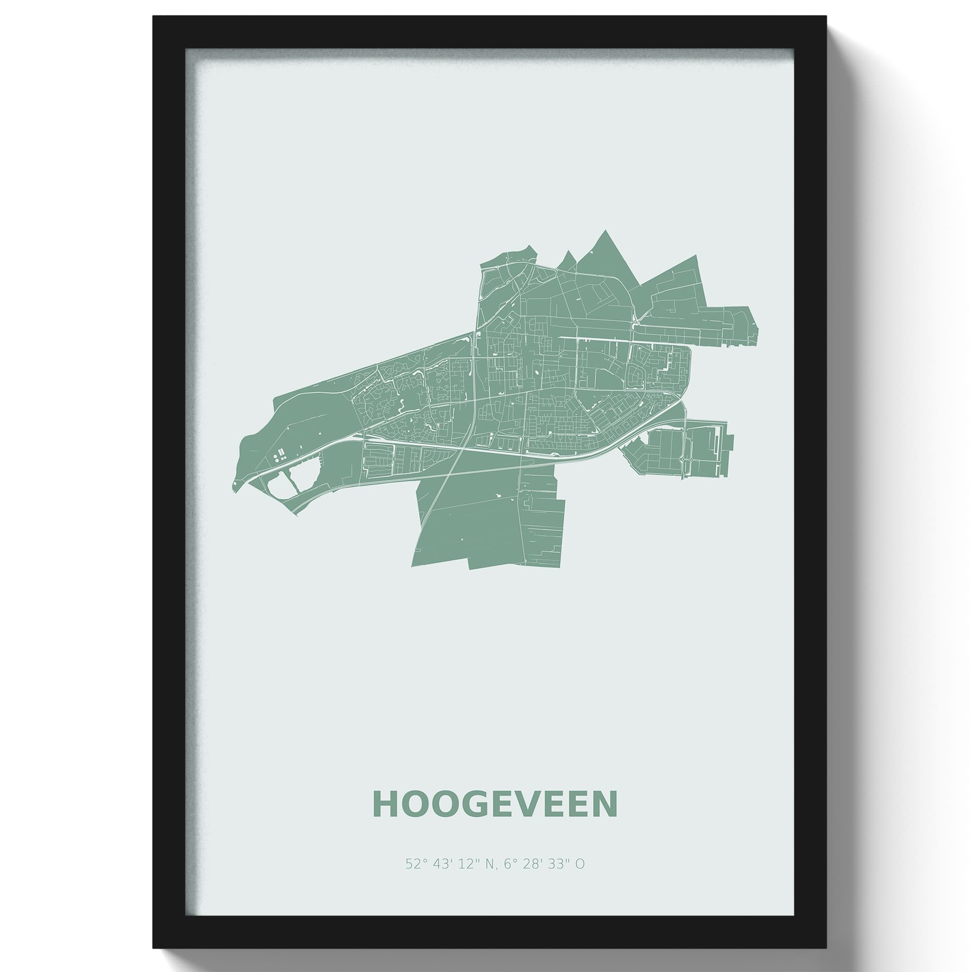 Poster Hoogeveen - Groen