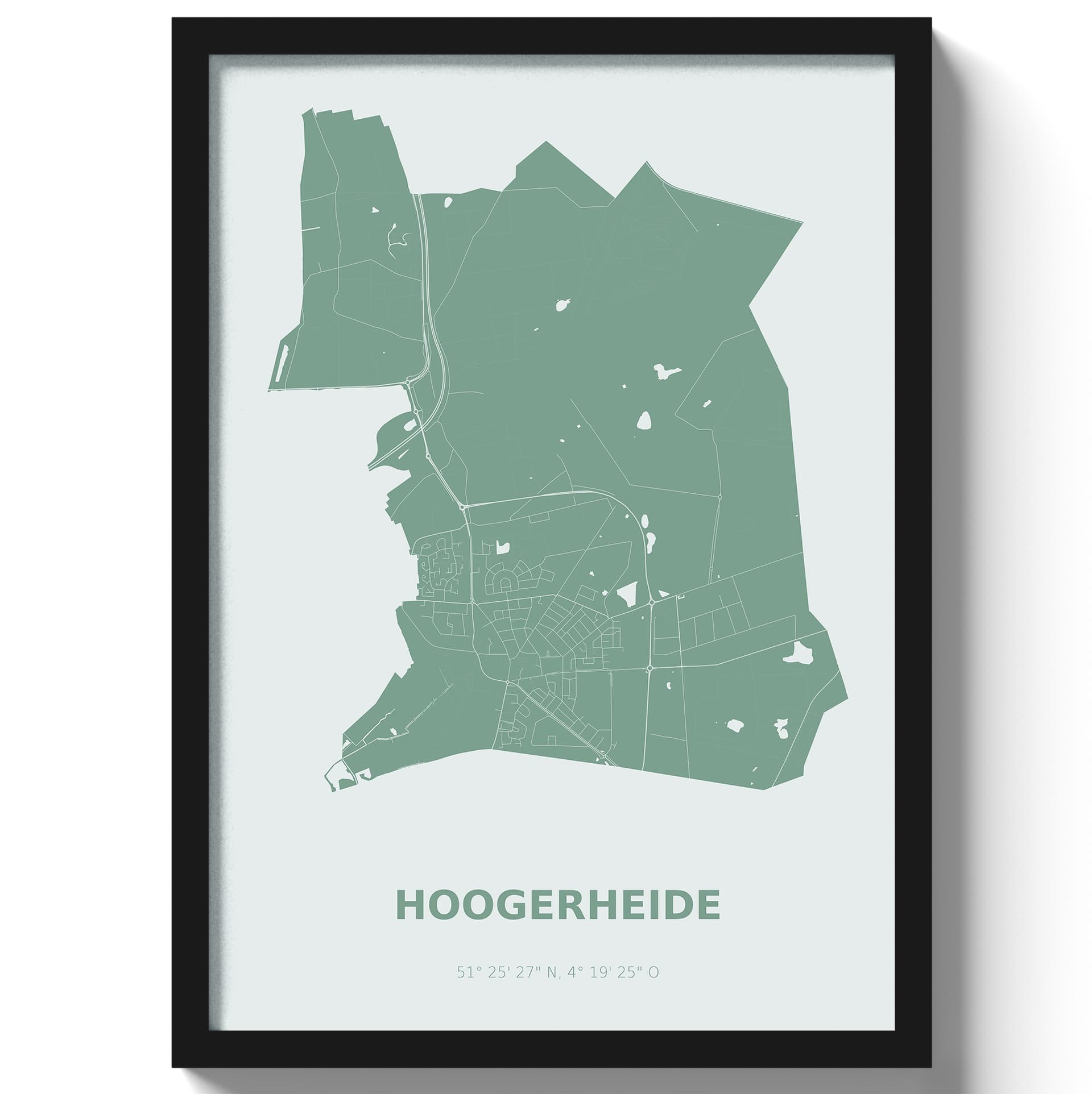 Poster Hoogerheide - Groen