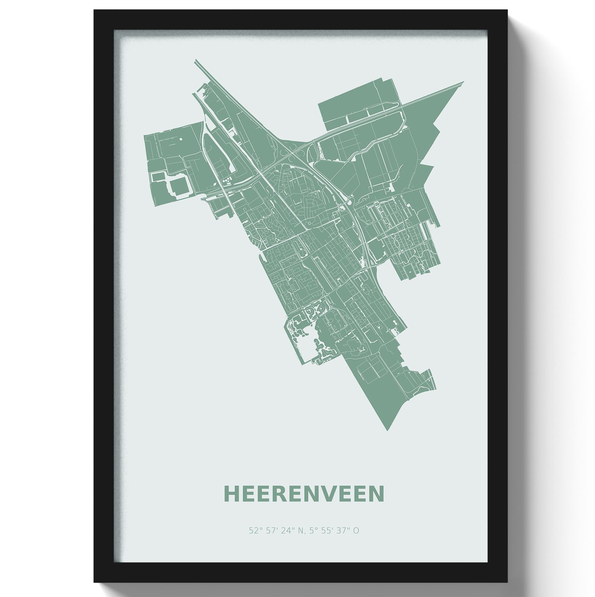 Poster Heerenveen - Groen