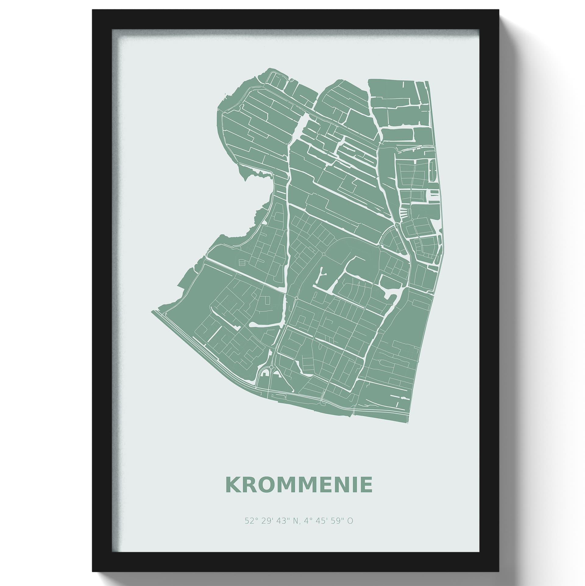 Poster Krommenie - Groen