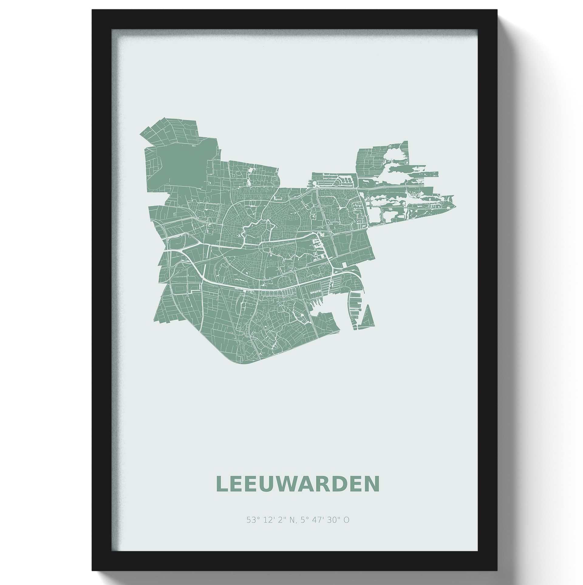 Poster Leeuwarden - Groen