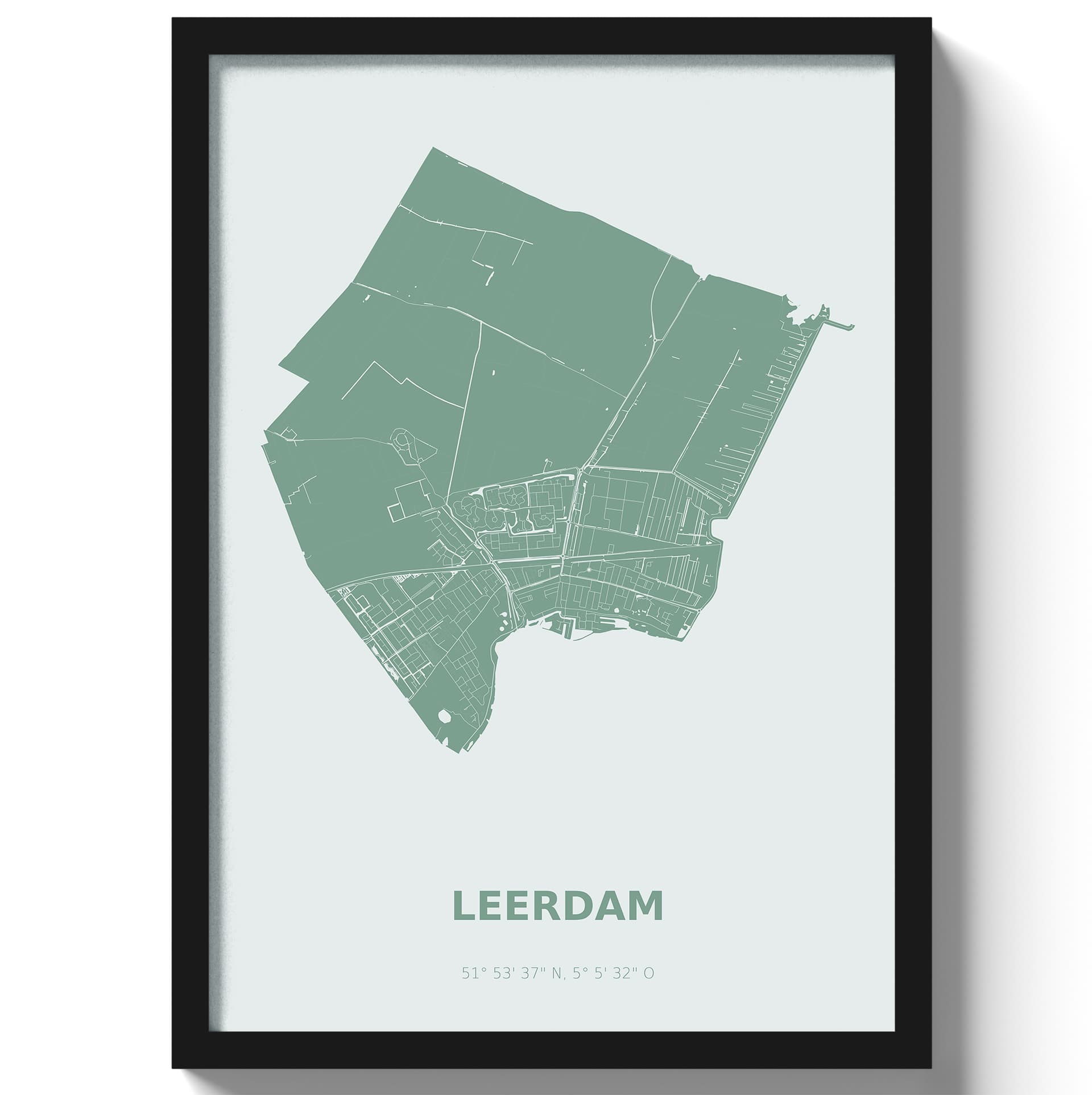 Poster Leerdam - Groen