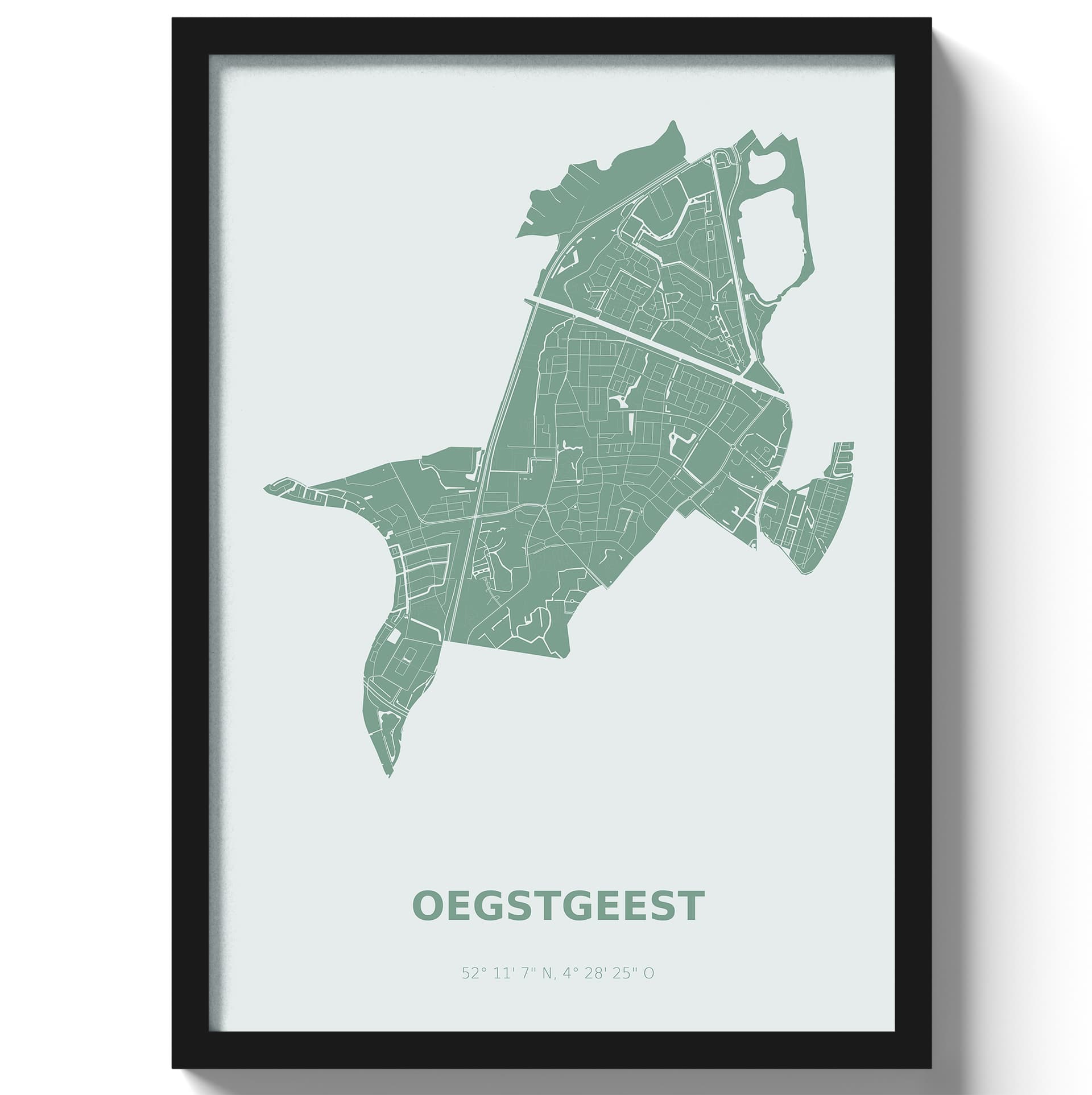 Poster Oegstgeest - Groen