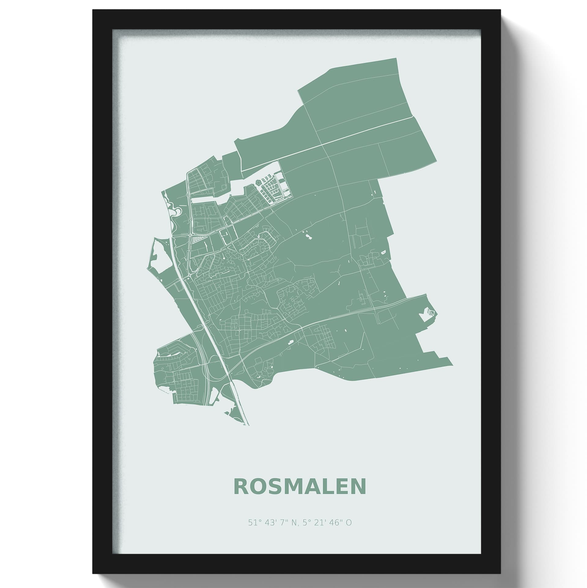 Poster Rosmalen - Groen