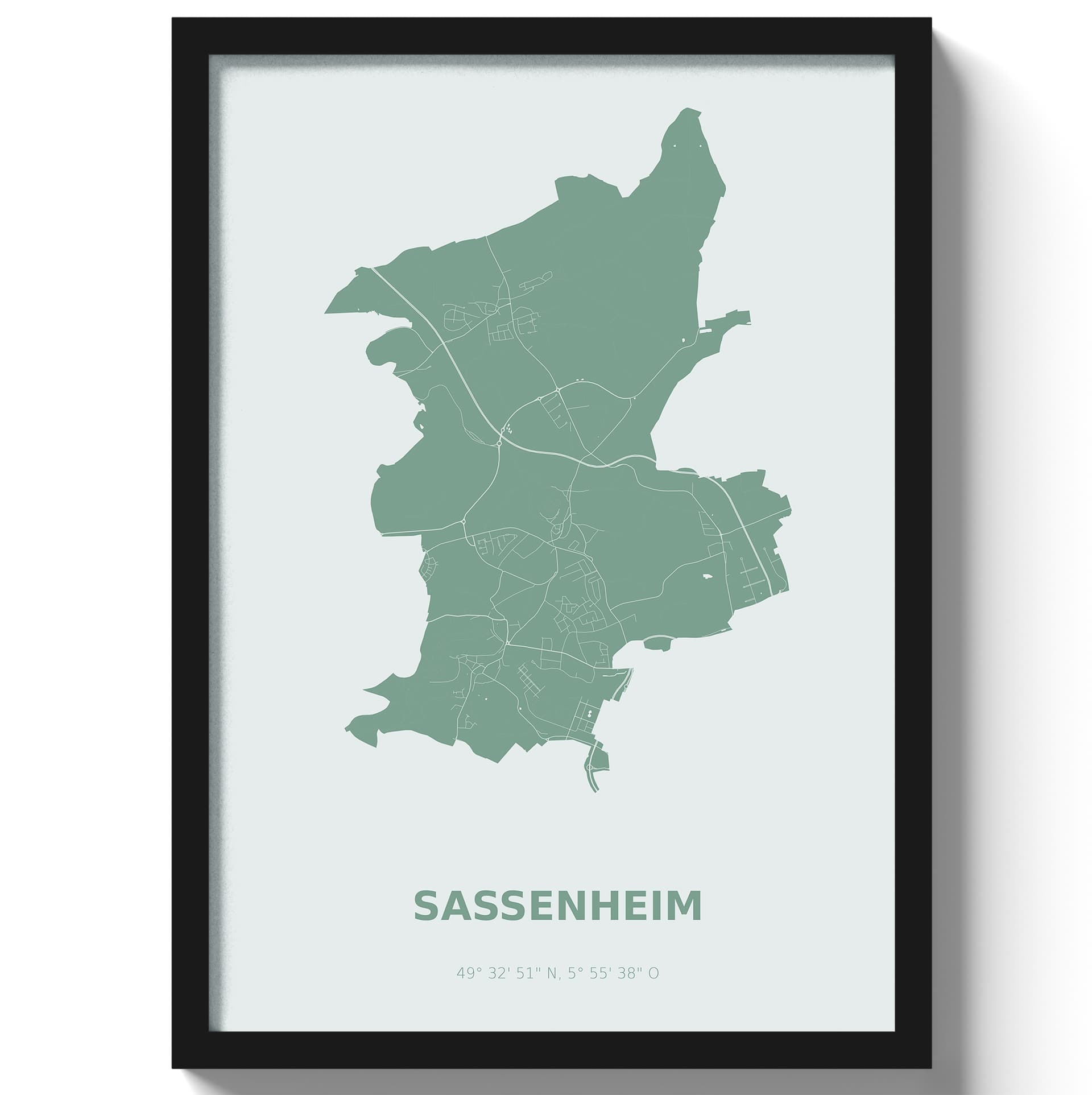 Poster Sassenheim - Groen
