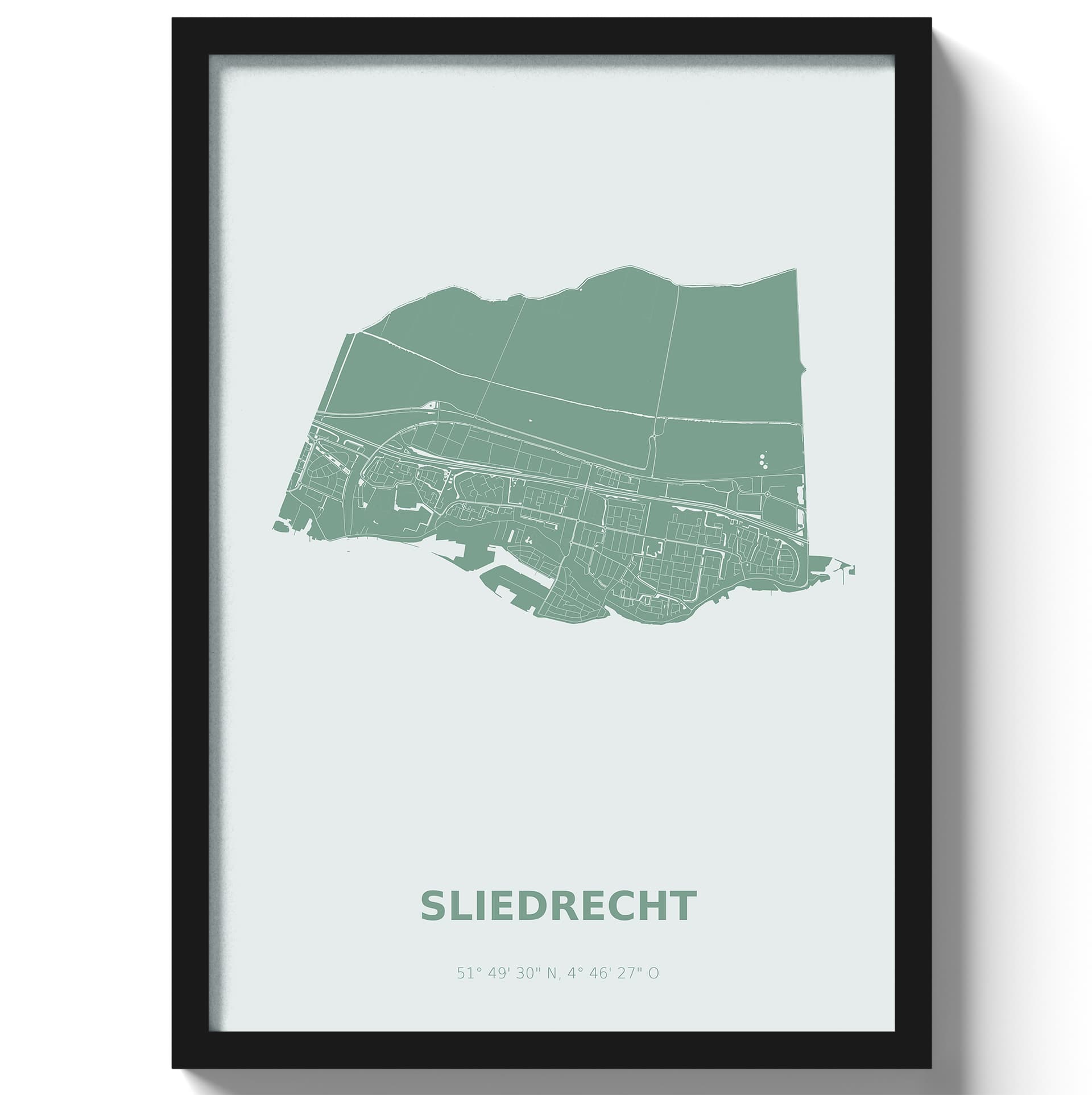 Poster Sliedrecht - Groen