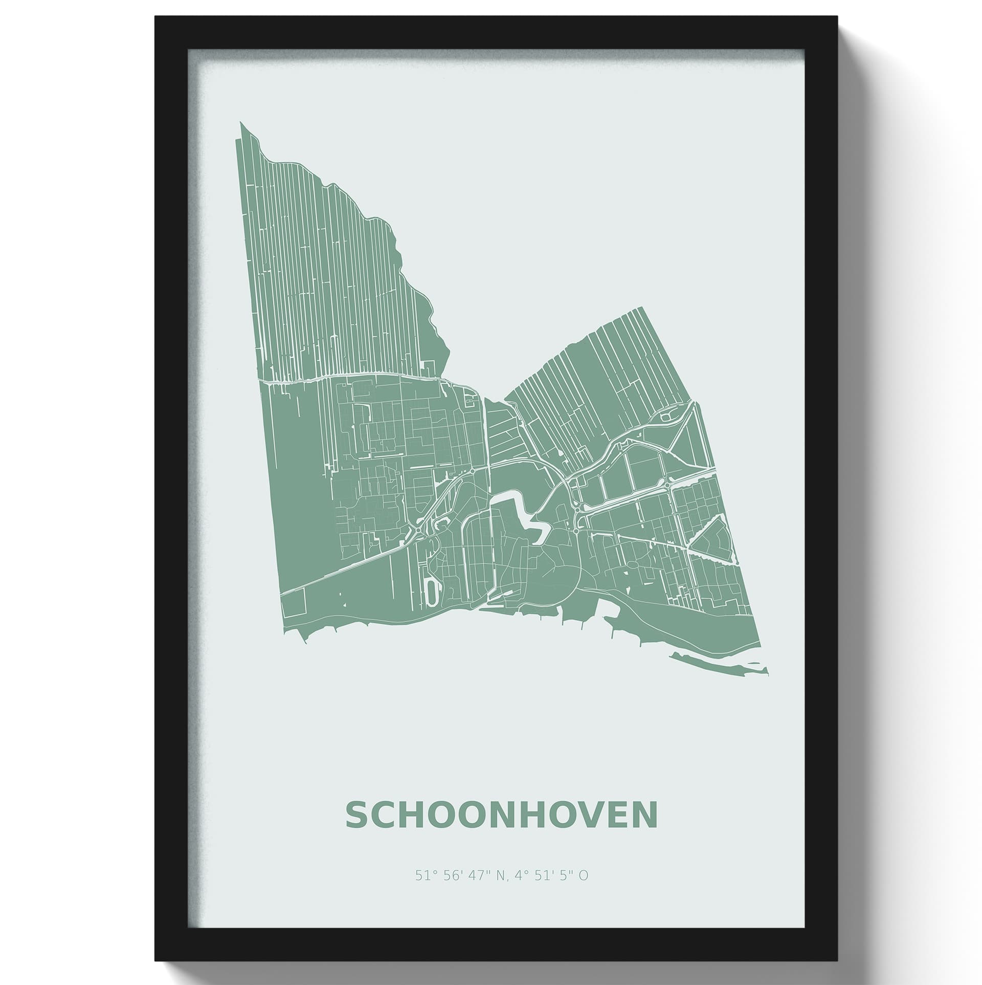 Poster Schoonhoven - Groen