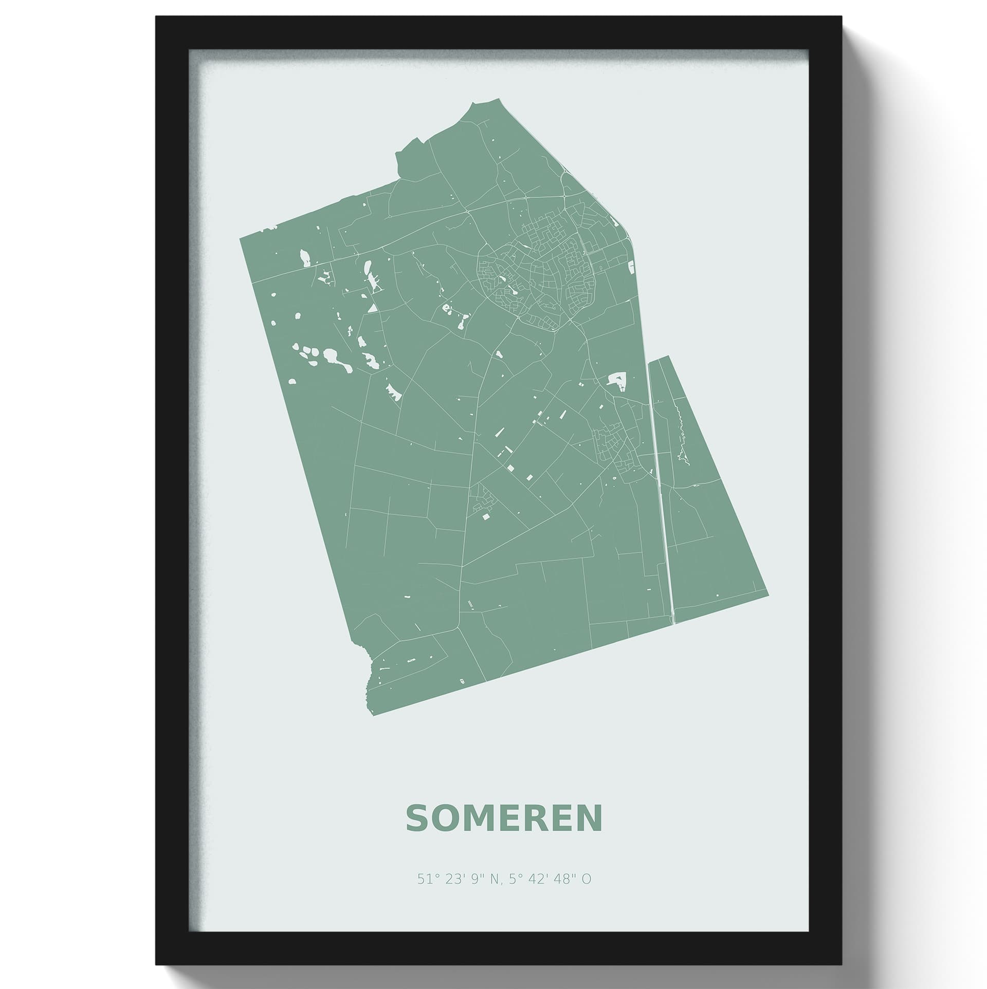 Poster Someren - Groen