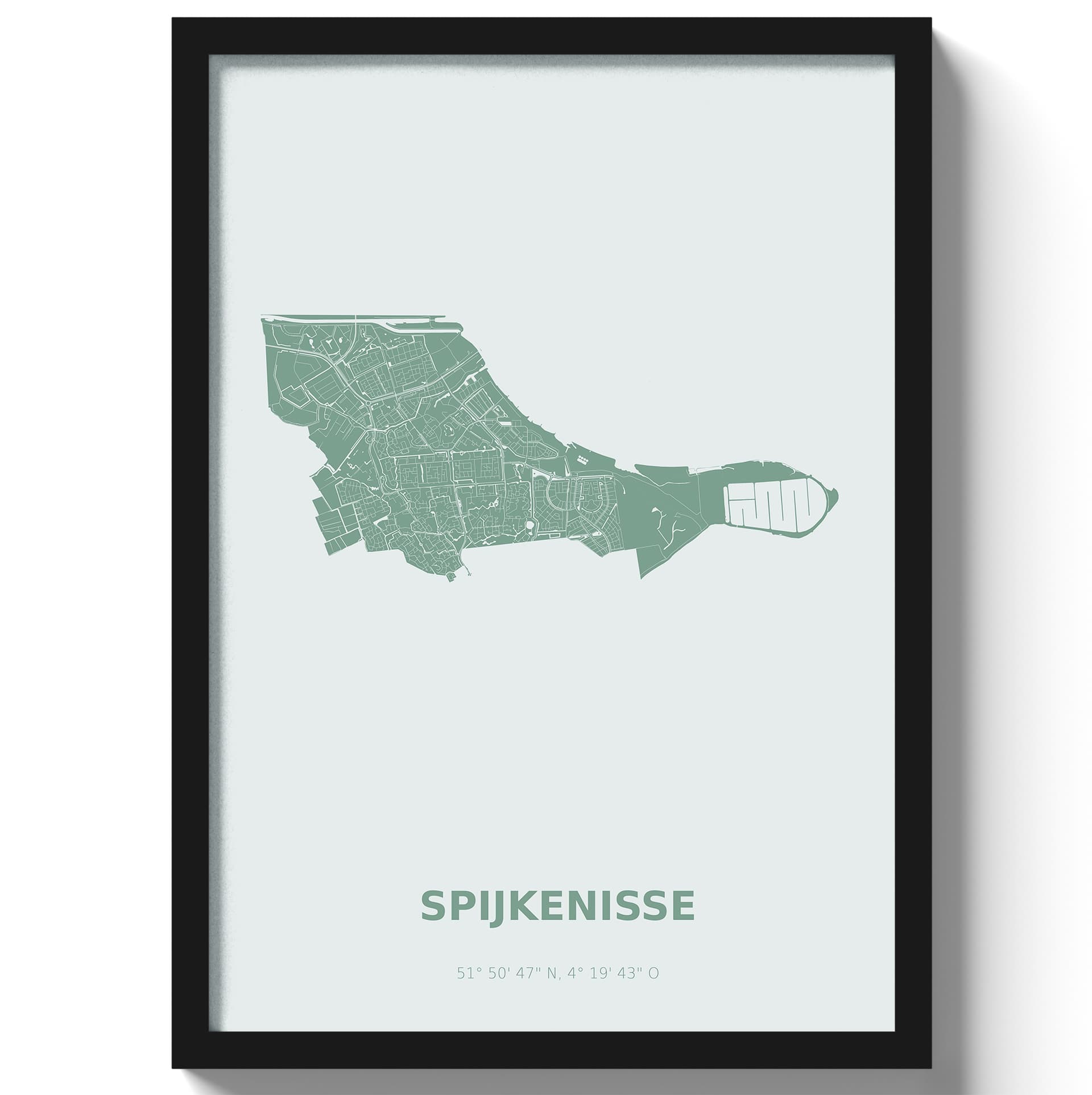 Poster Spijkenisse - Groen