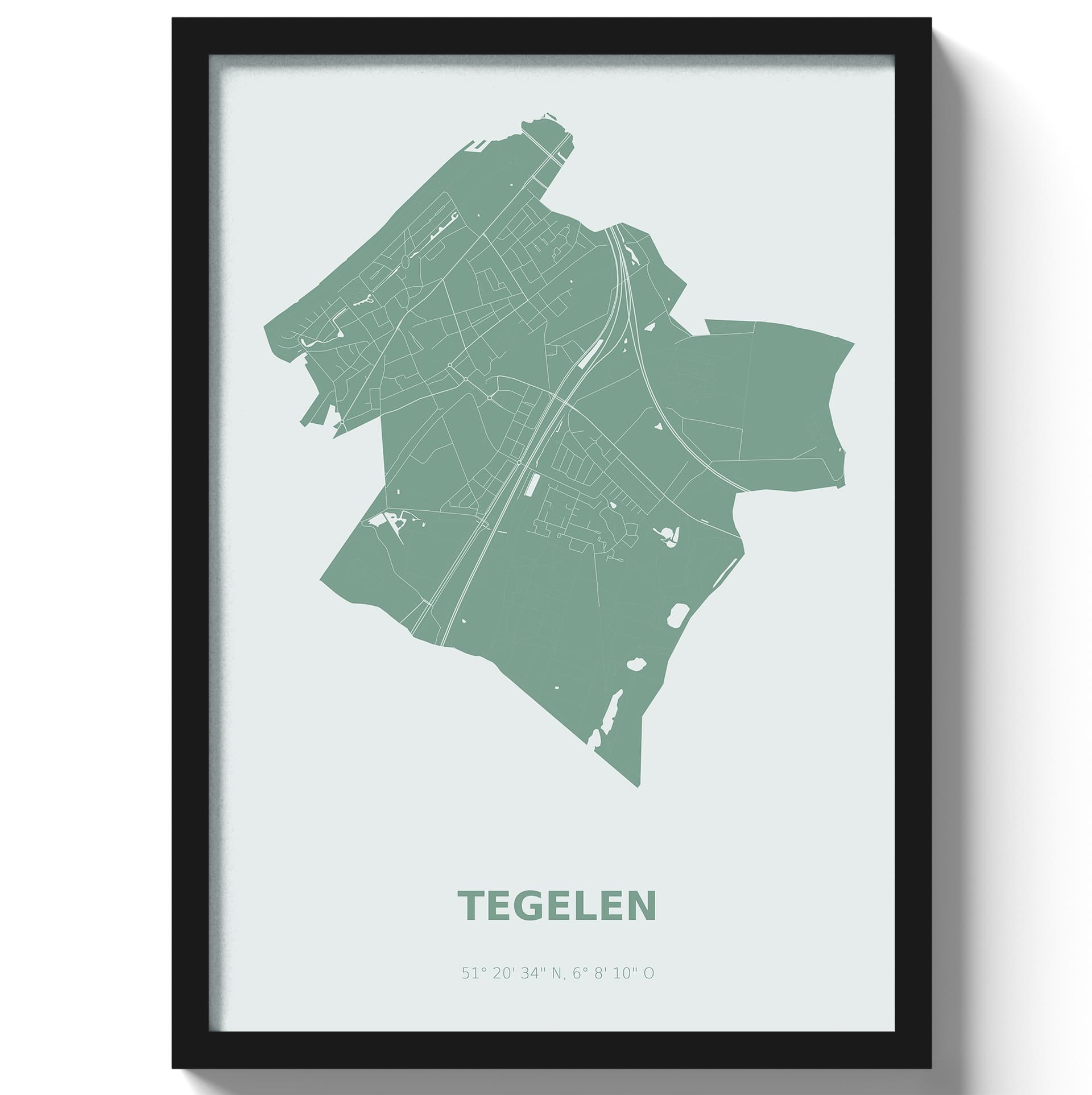 Poster Tegelen - Groen