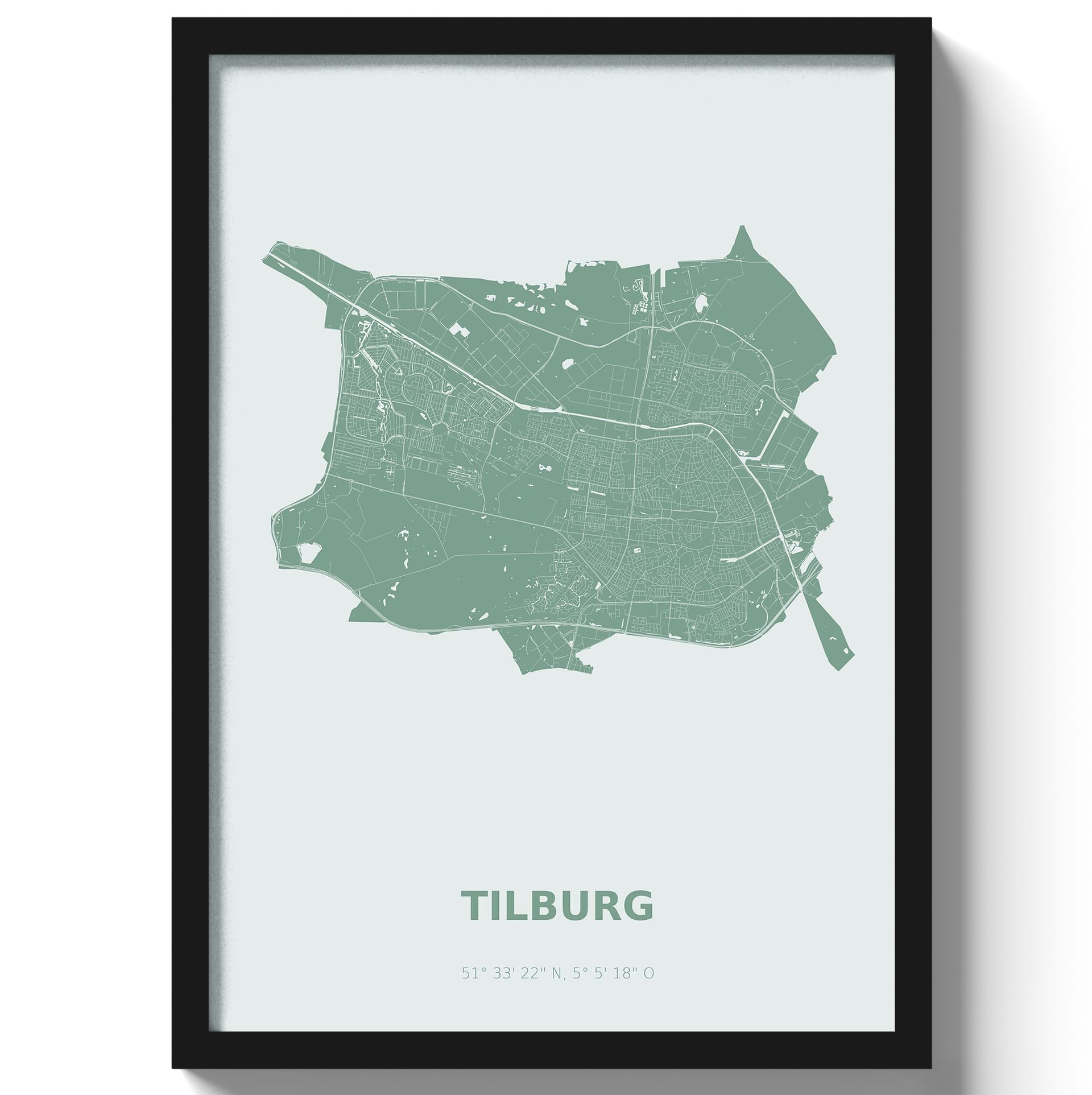 Poster Tilburg - Groen
