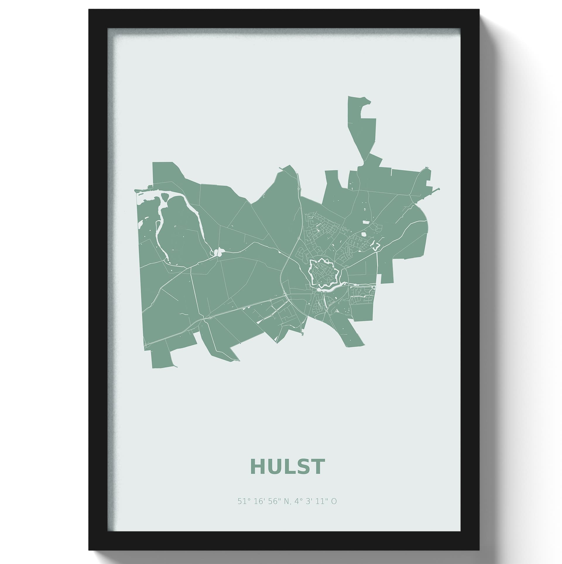 Poster Hulst - Groen