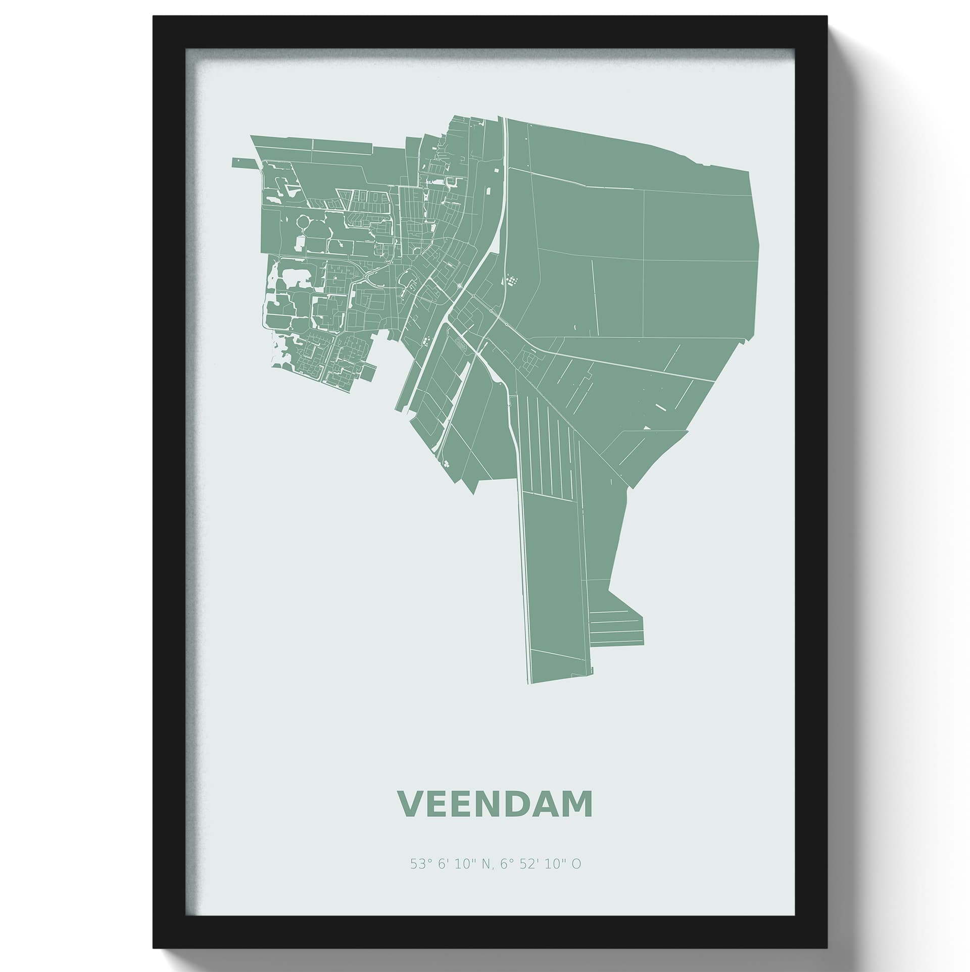 Poster Veendam - Groen