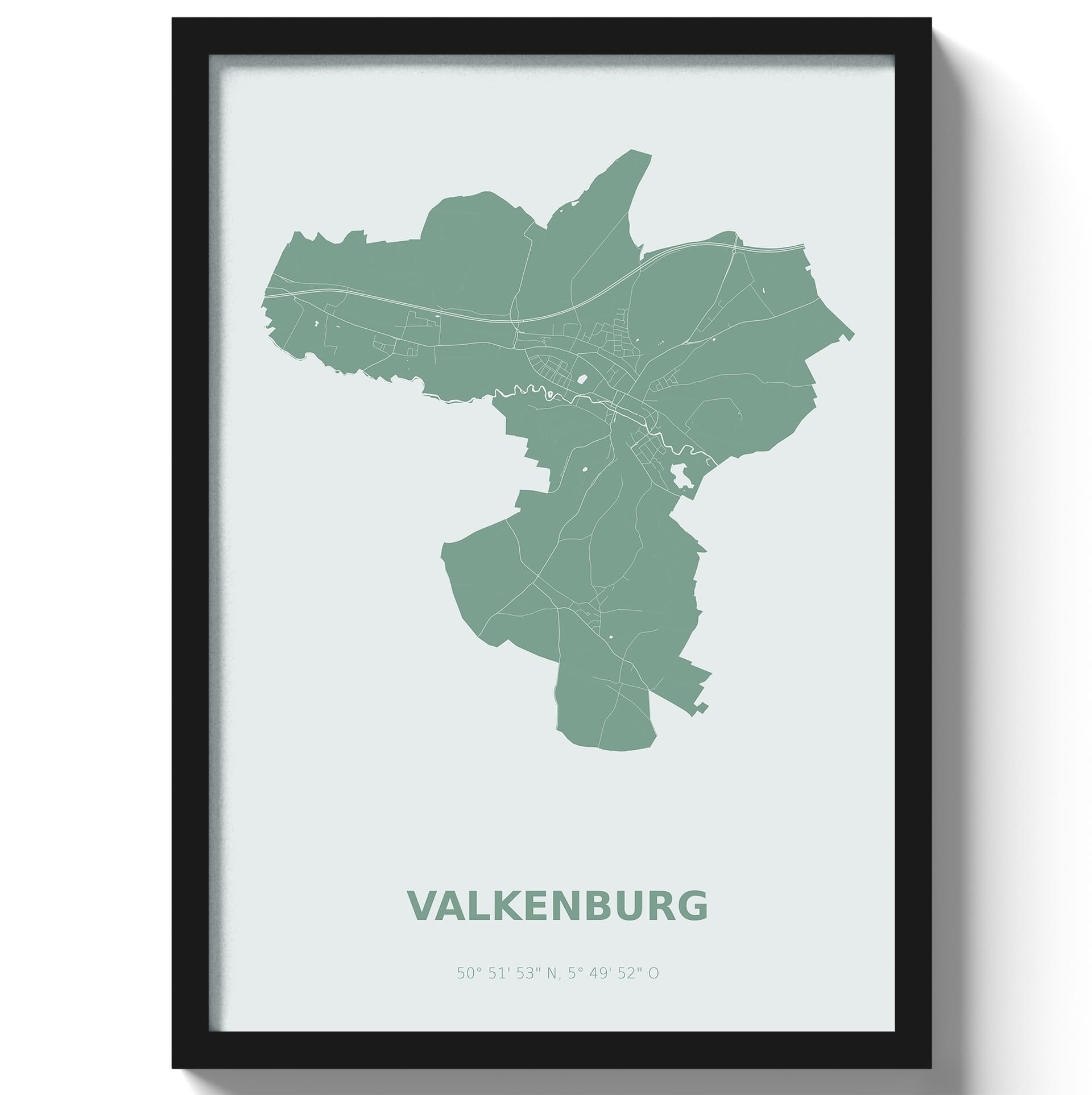 Poster Valkenburg - Groen