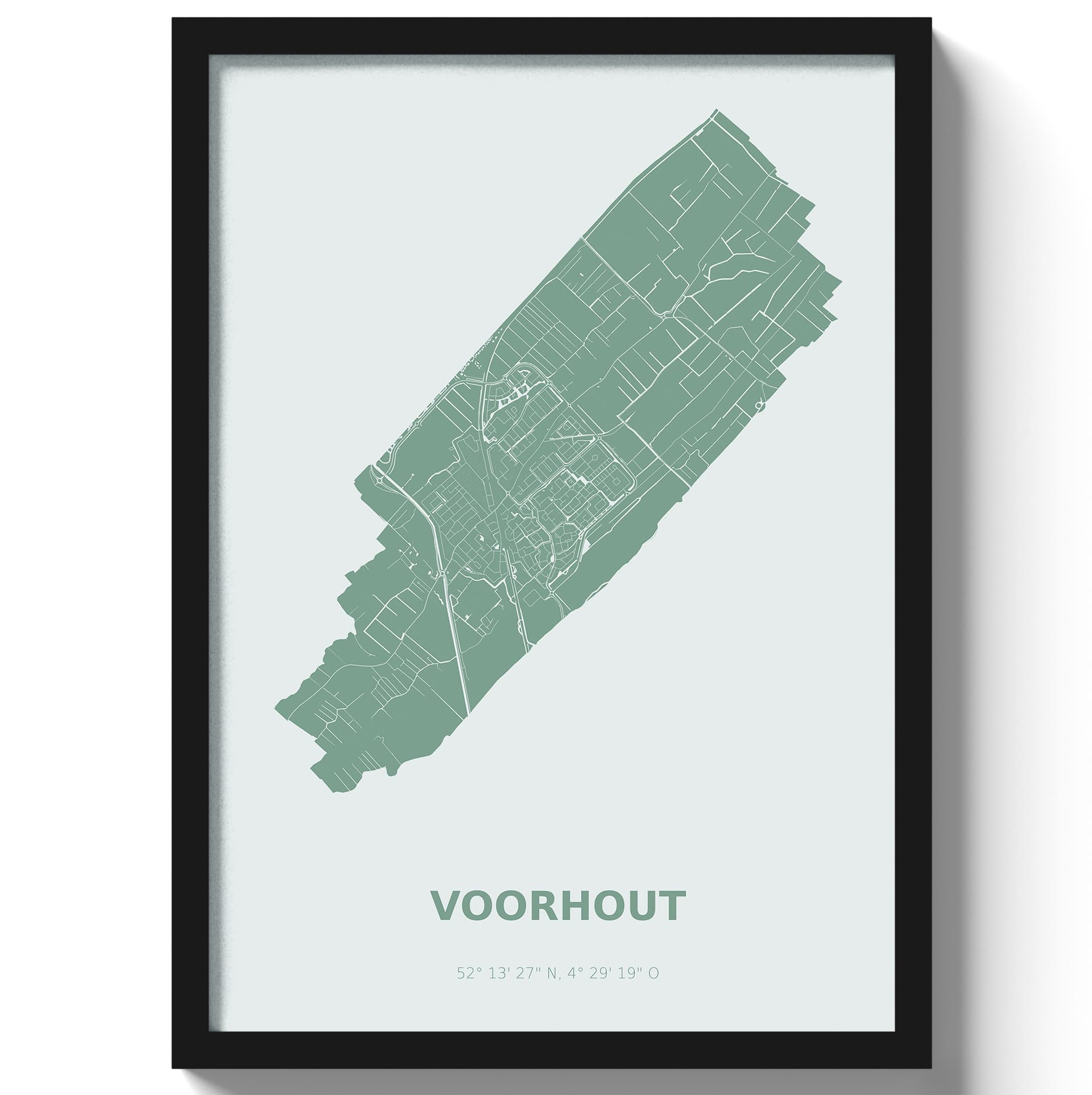 Poster Voorhout - Groen
