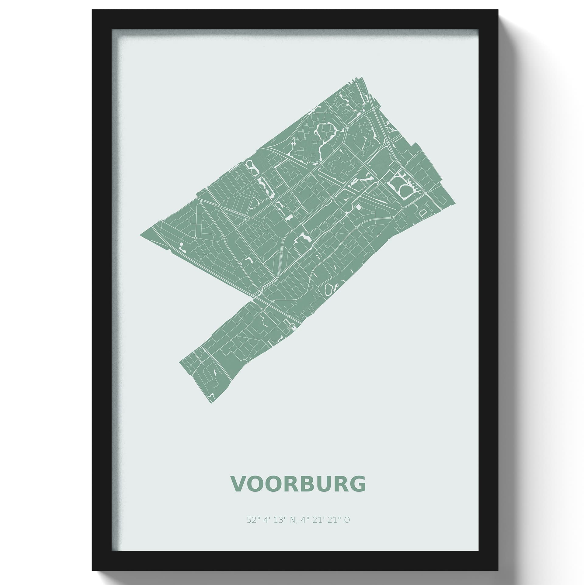 Poster Voorburg - Groen