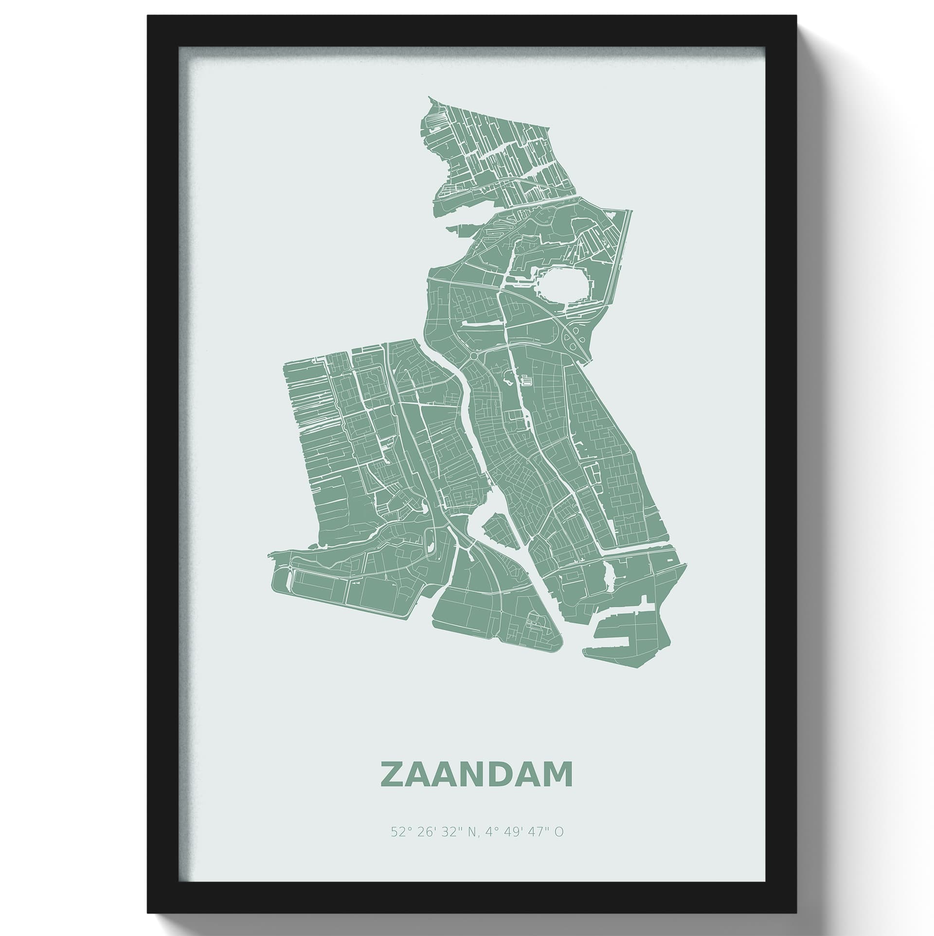 Poster Zaandam - Groen